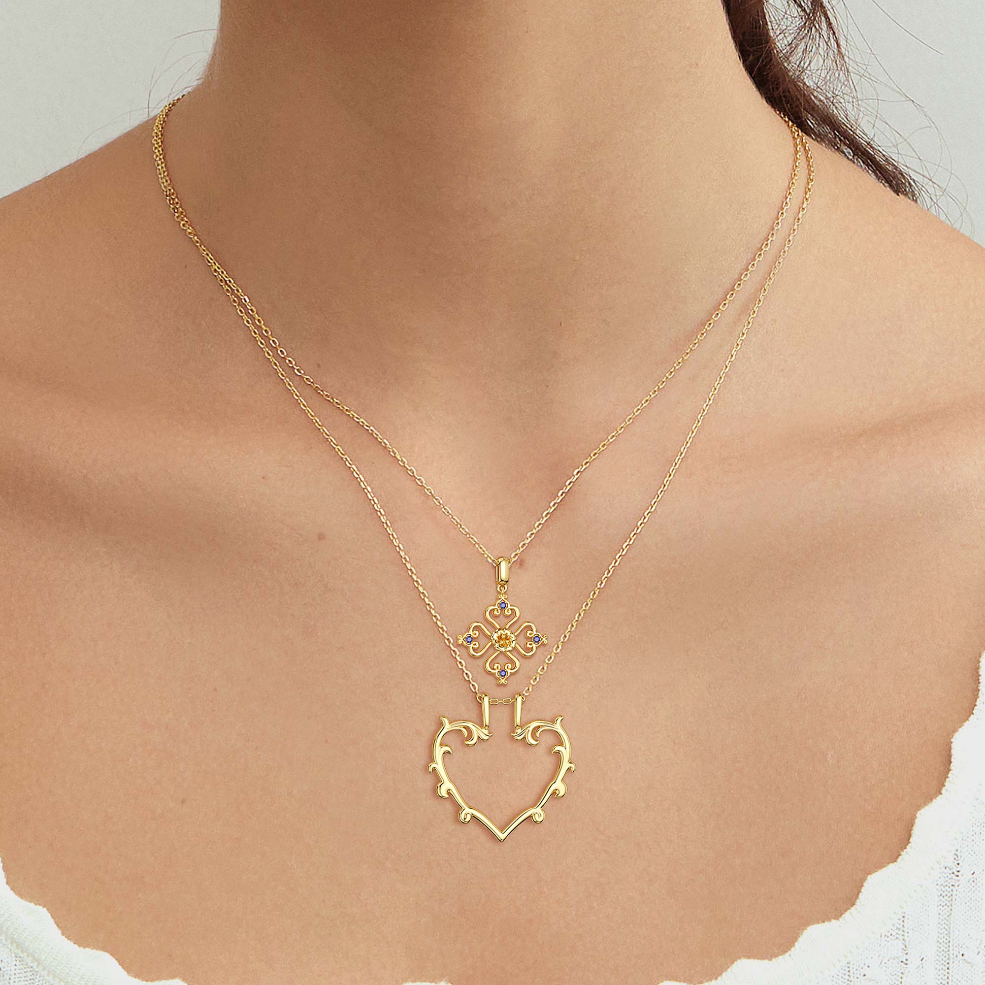 Sacred Bloom Heart of Love Necklace
