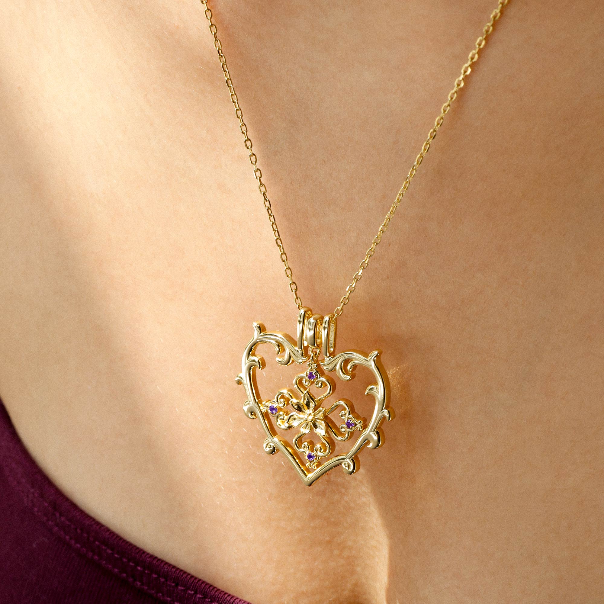 Sacred Bloom Love Birth Flower Necklace