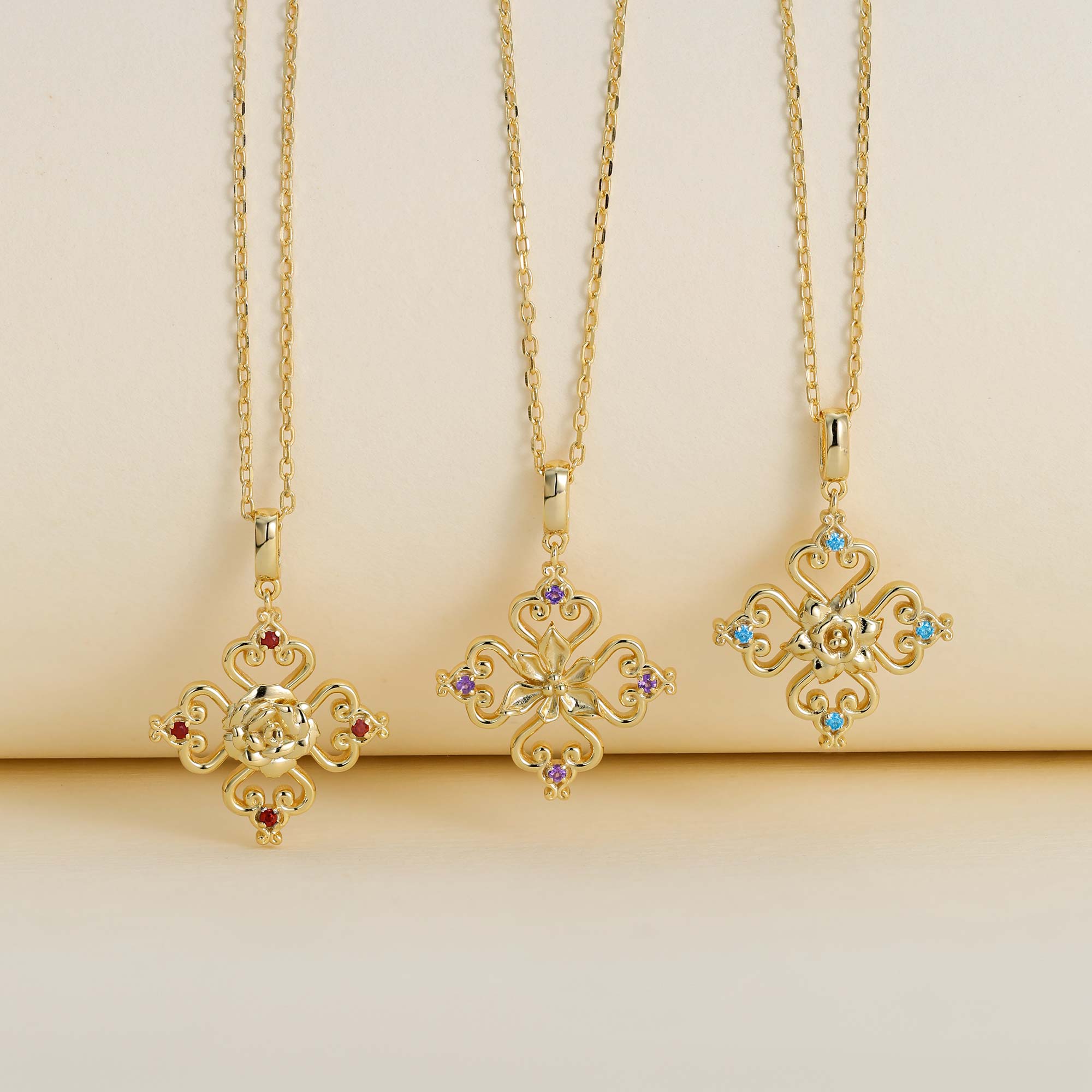 Sacred Bloom Carnation Love Birth Flower Necklace