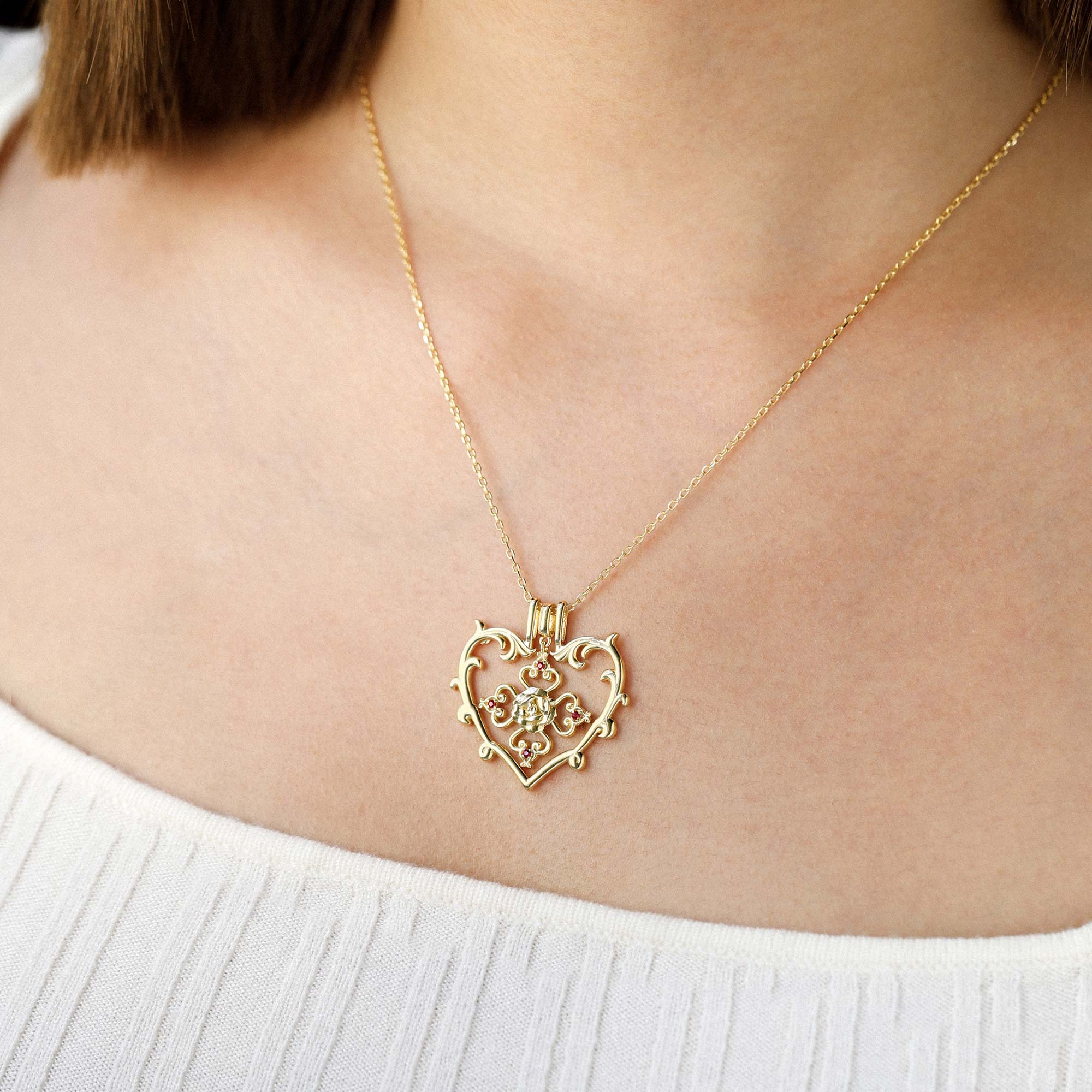 Sacred Bloom Carnation Love Birth Flower Necklace