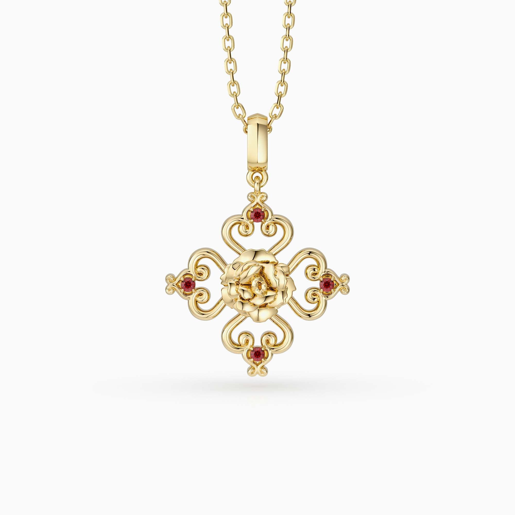 Sacred Bloom Carnation Love Birth Flower Necklace
