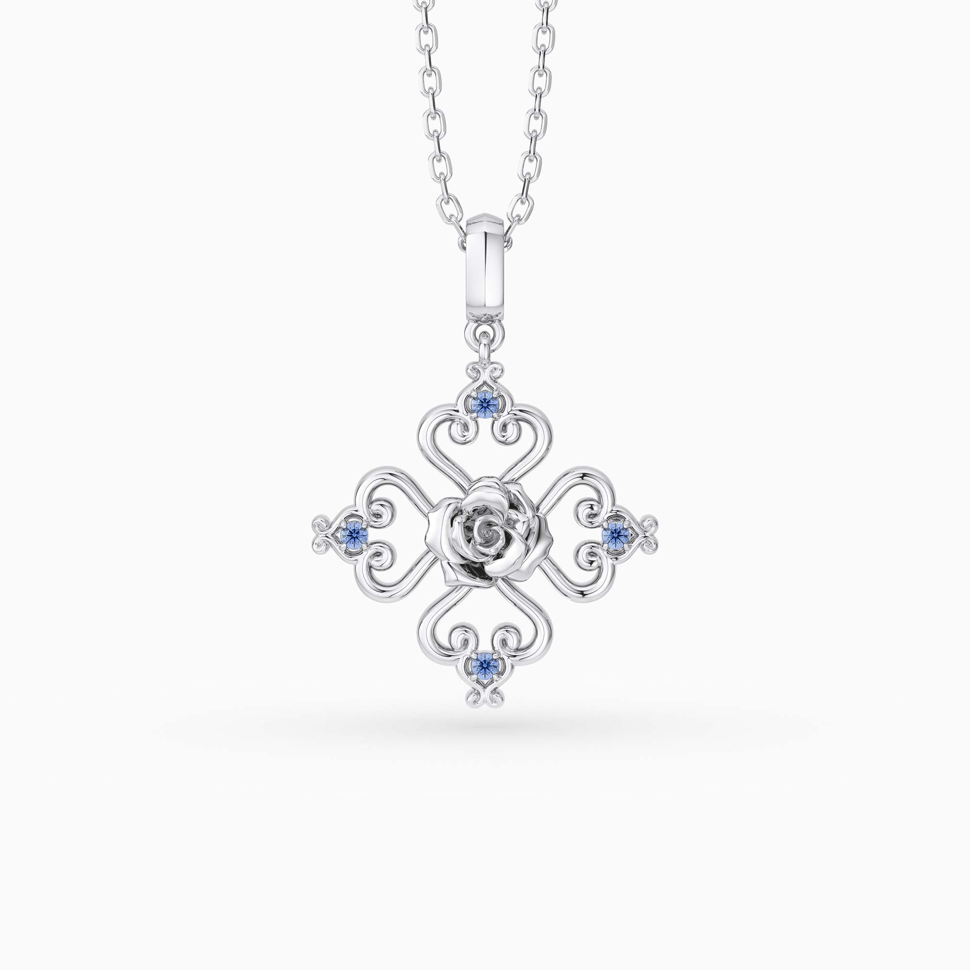 Sacred Bloom Rose Love Birth Flower Necklace