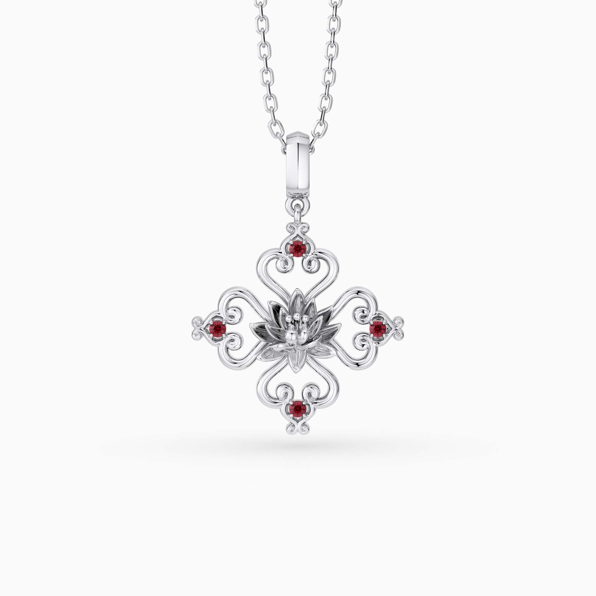 Sacred Bloom Water Lily Love Birth Flower Necklace