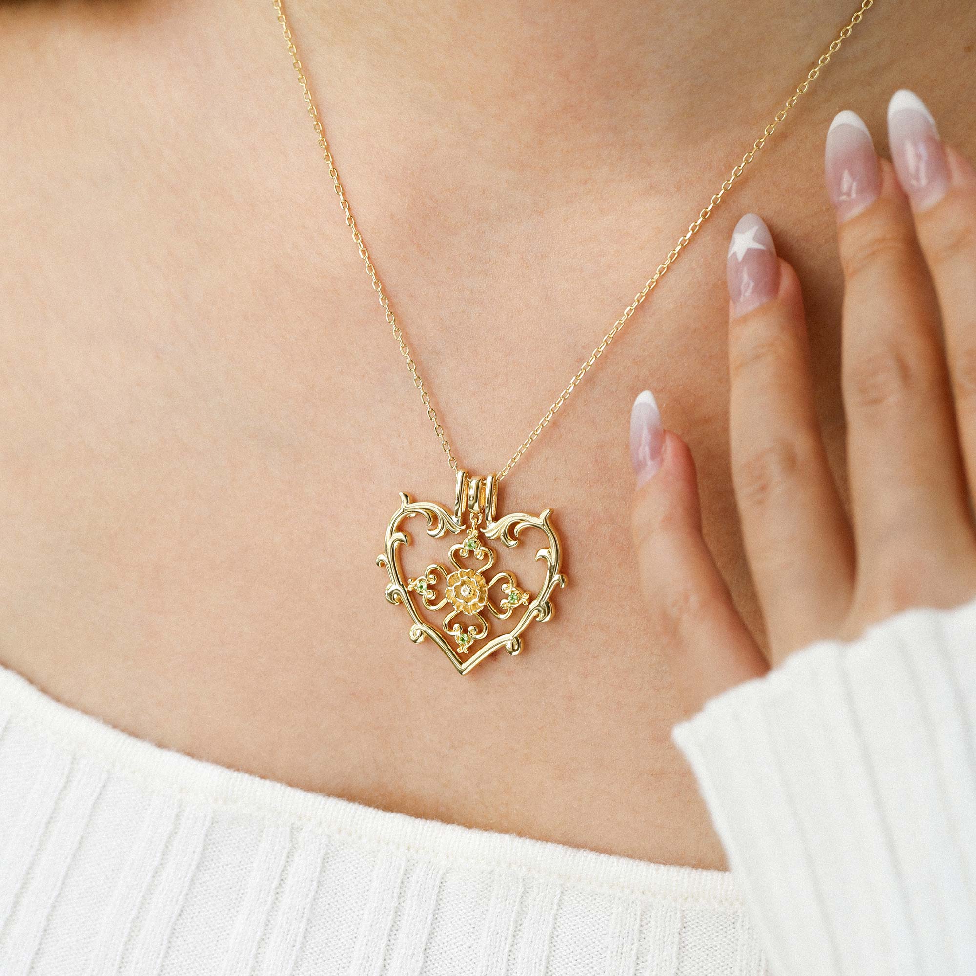 Sacred Bloom Poppy Love Birth Flower Necklace