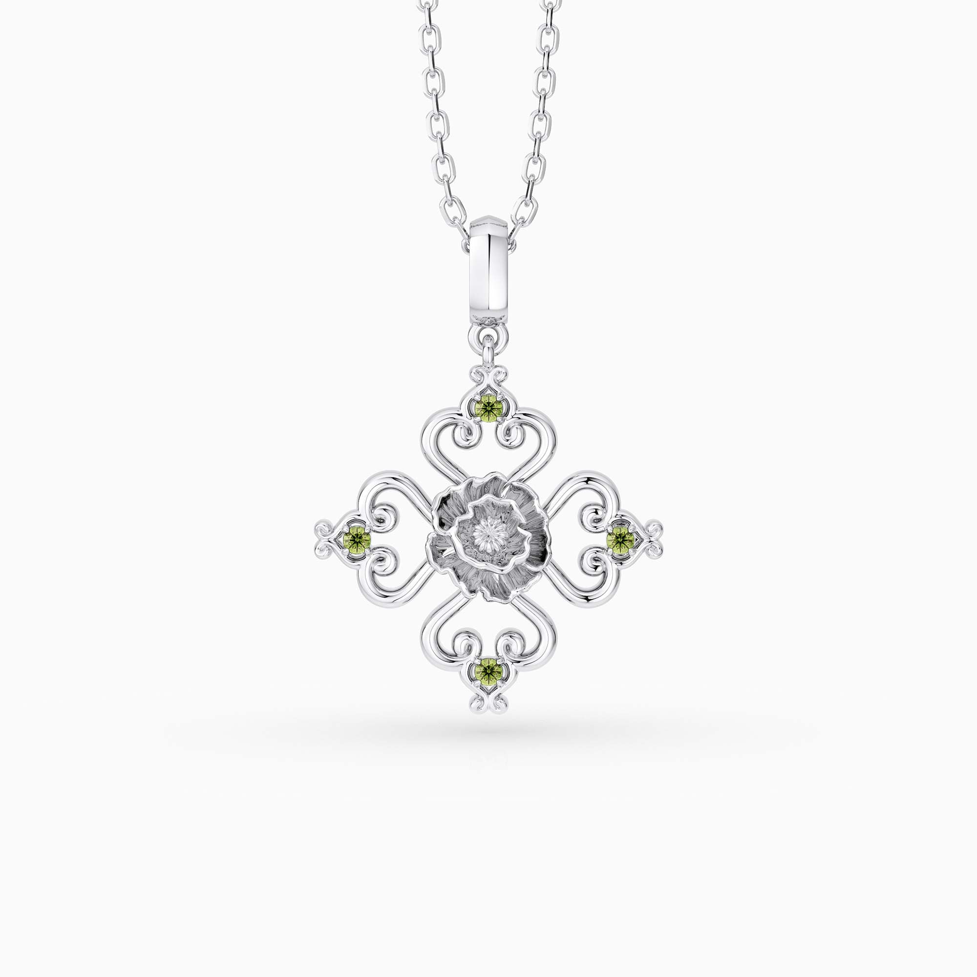 Sacred Bloom Poppy Love Birth Flower Necklace