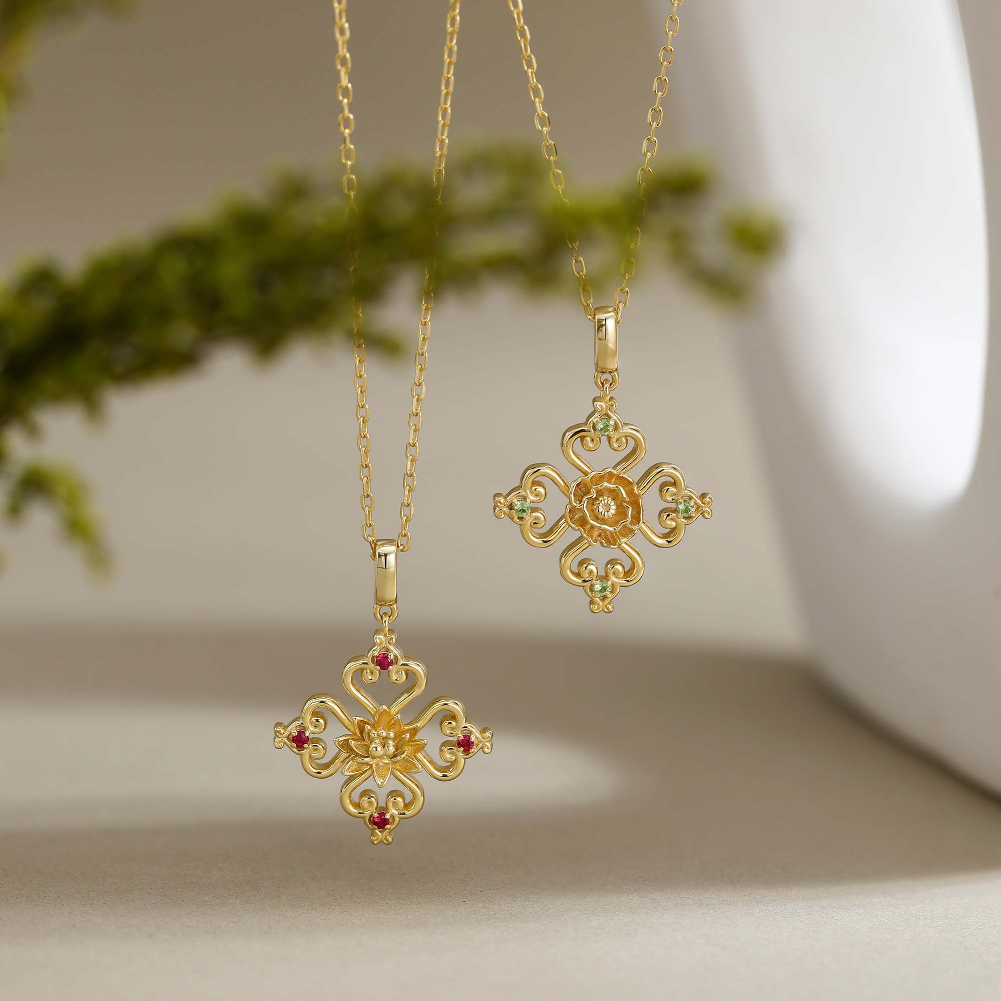 Sacred Bloom Poppy Love Birth Flower Necklace