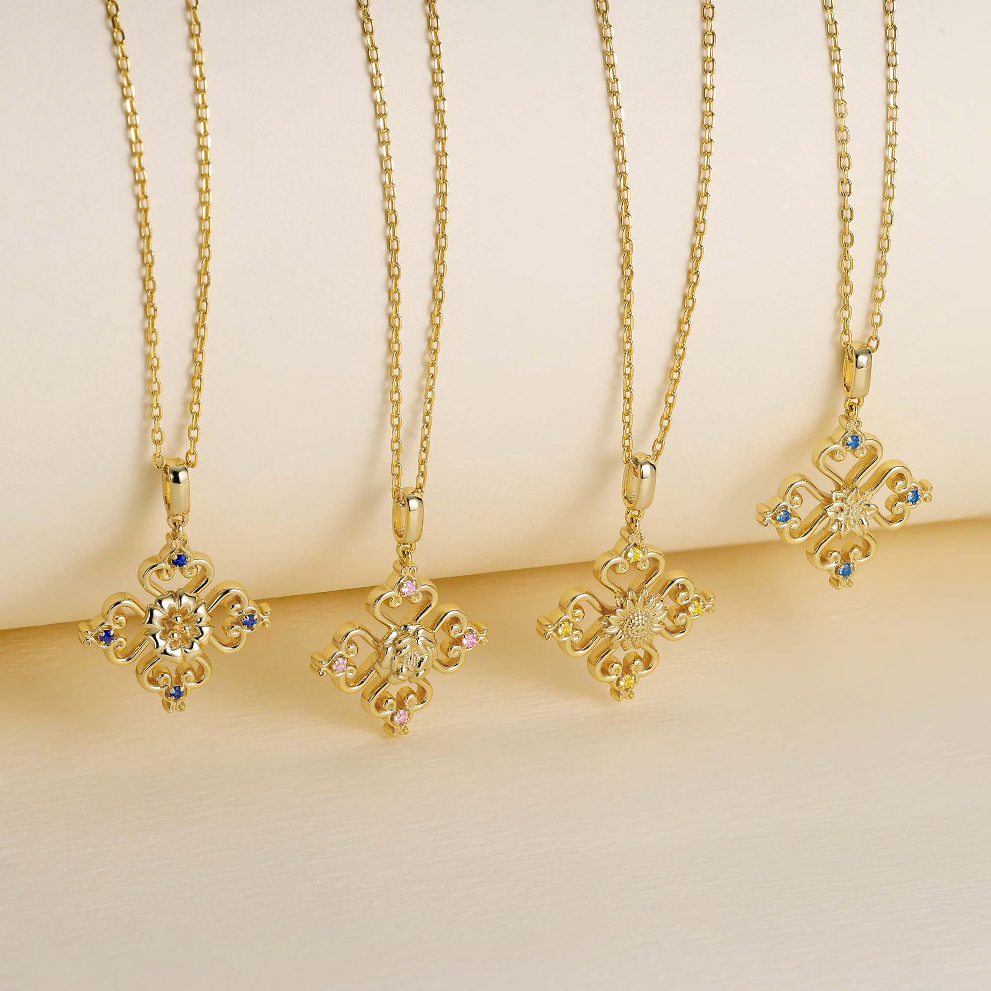 Sacred Bloom Marigold Love Birth Flower Necklace