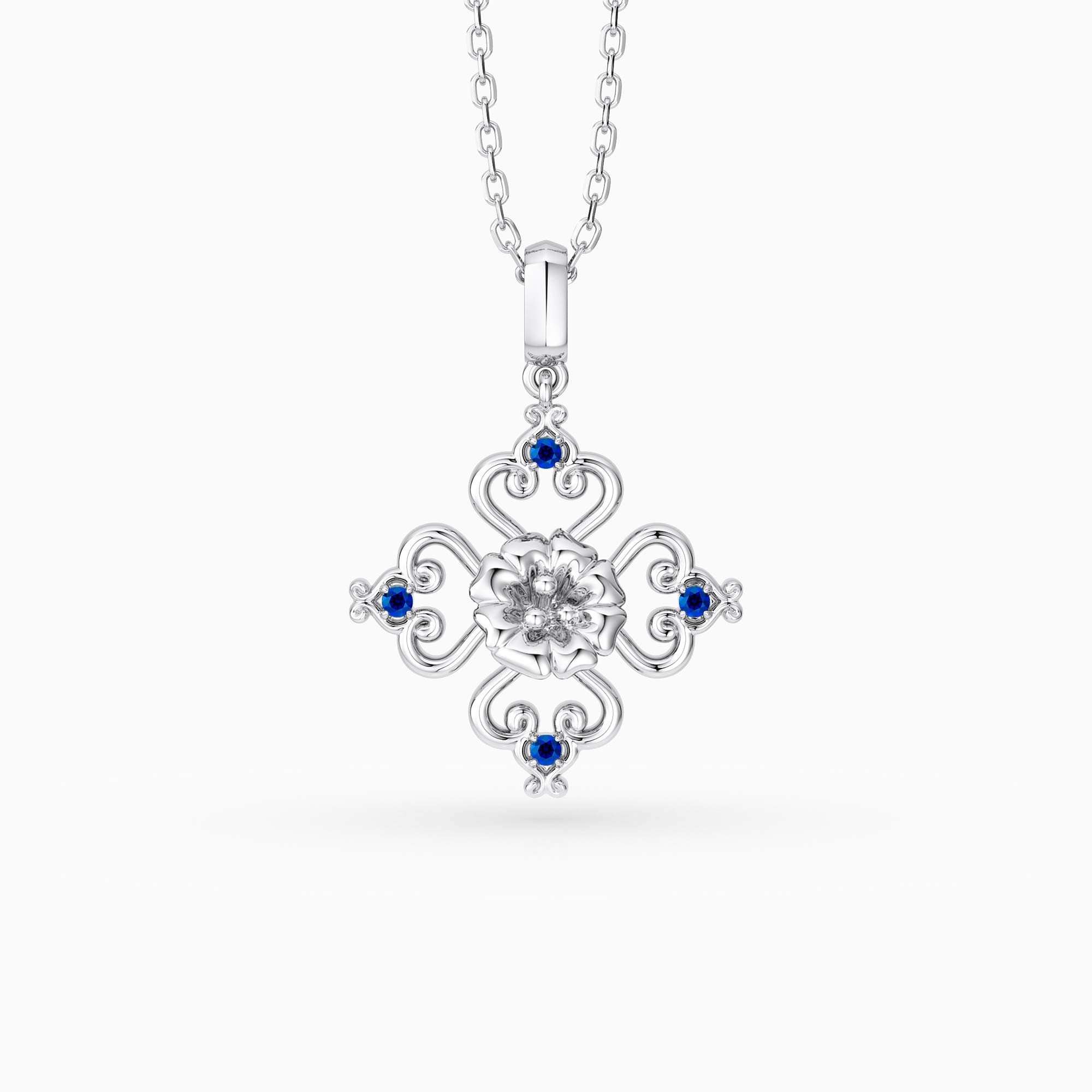 Sacred Bloom Aster Love Birth Flower Necklace