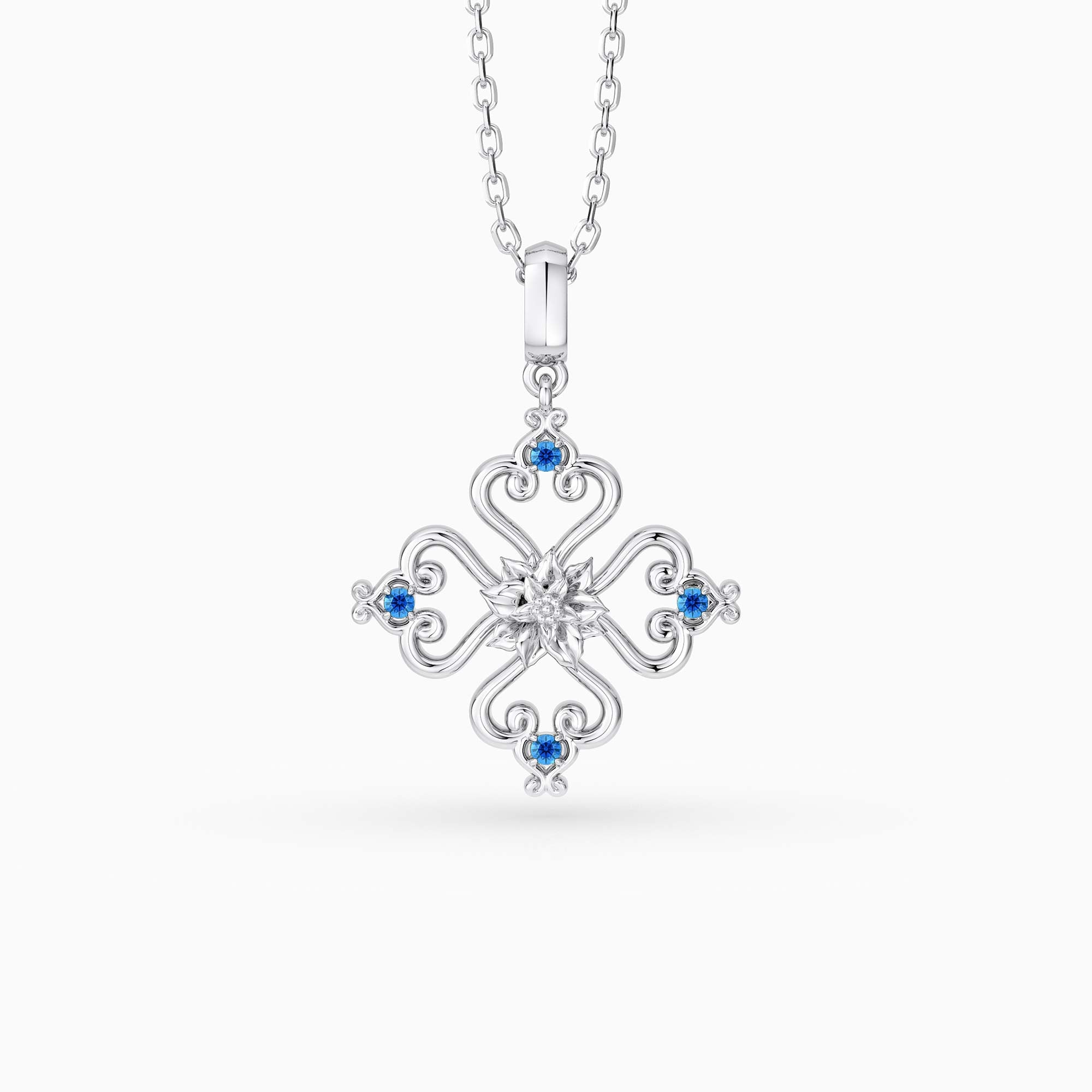 Sacred Bloom Poinsettia Love Birth Flower Necklace