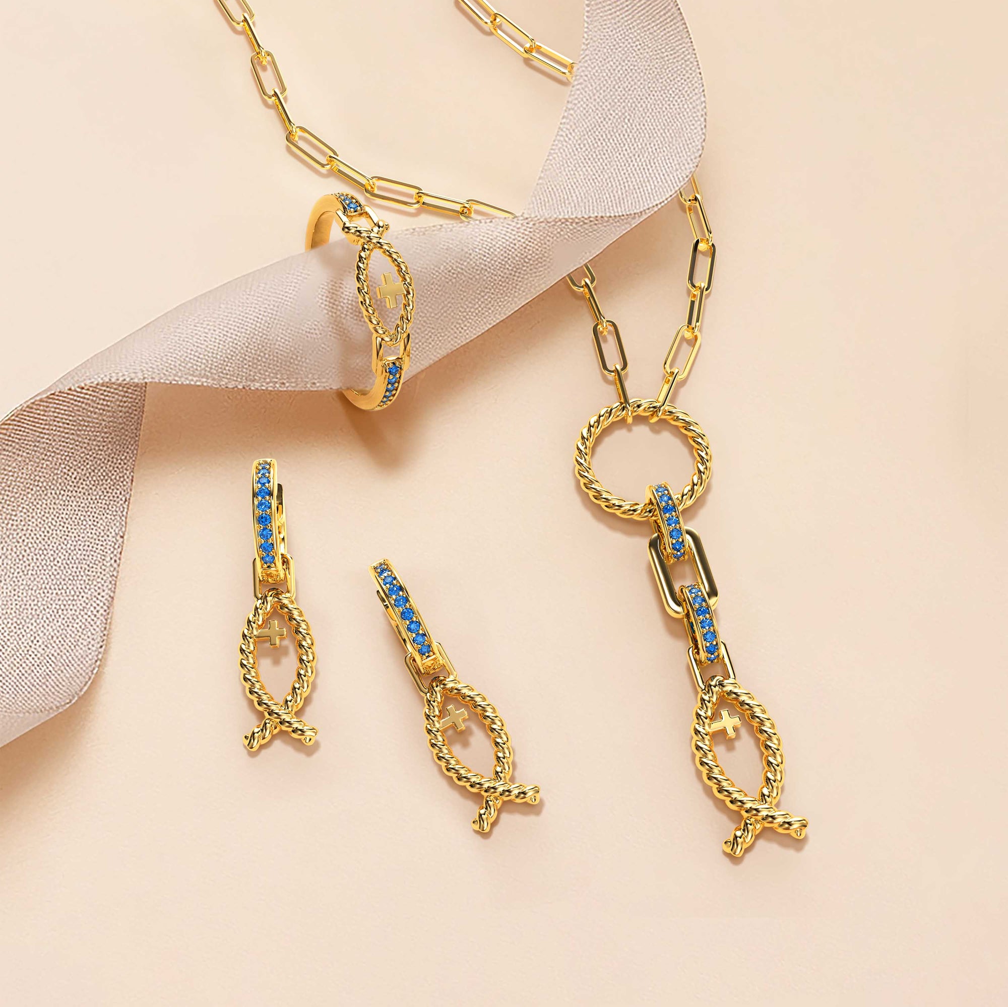 Hollow Cord Ichthys Ring - vanimy