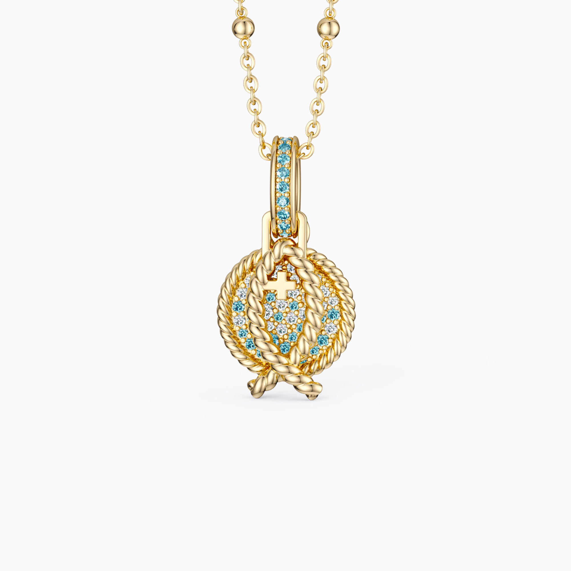 Gradient Jesus Fish Necklace - vanimy