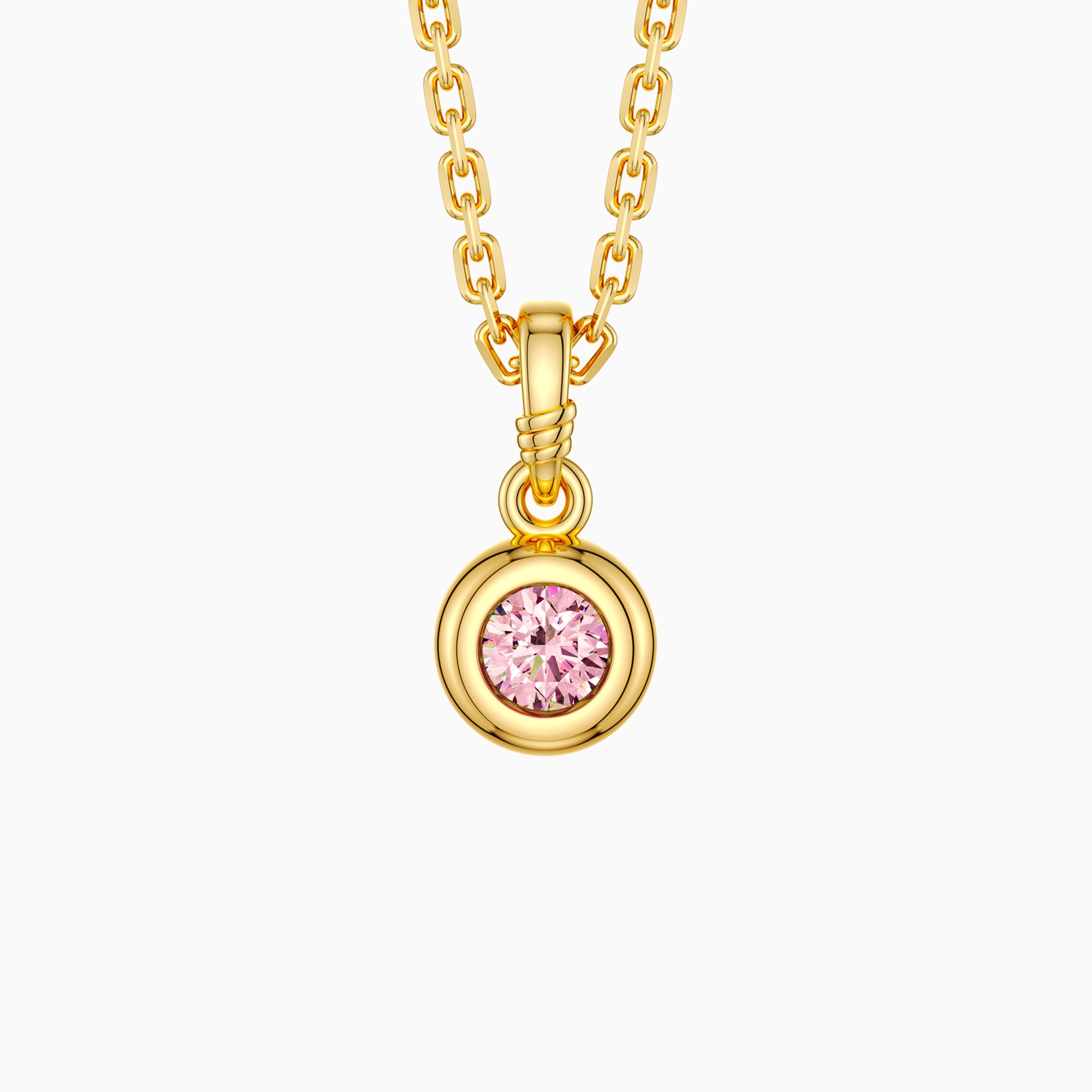 Bubble Knot October Birthstone Charm Pendant