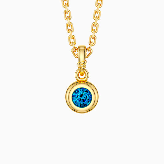 Bubble Knot December Birthstone Charm Pendant