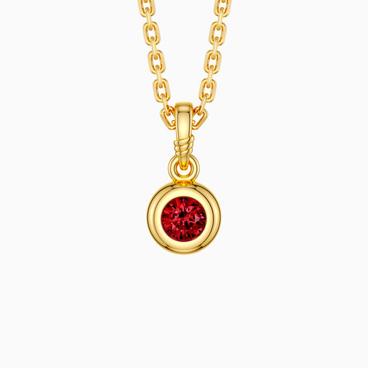 Bubble Knot January Birthstone Charm Pendant