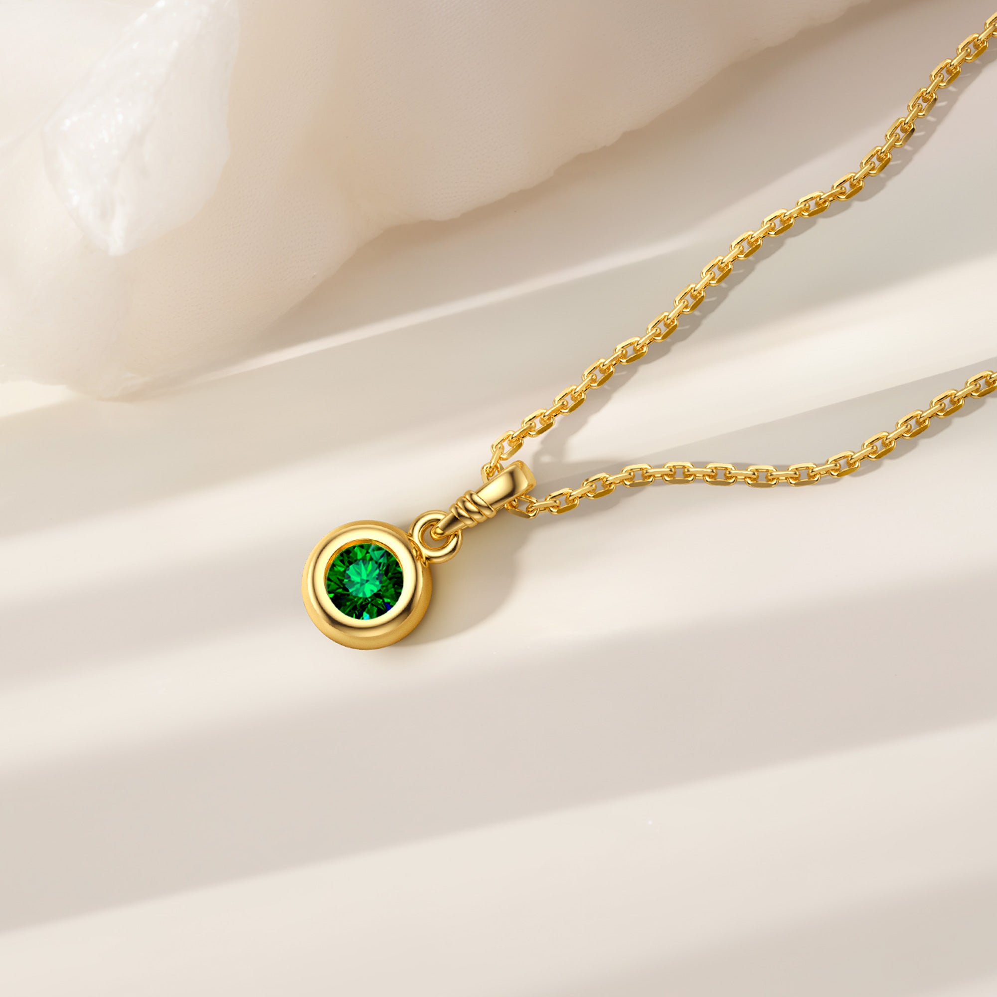 Bubble Knot Birthstone Charm Pendant - vanimy