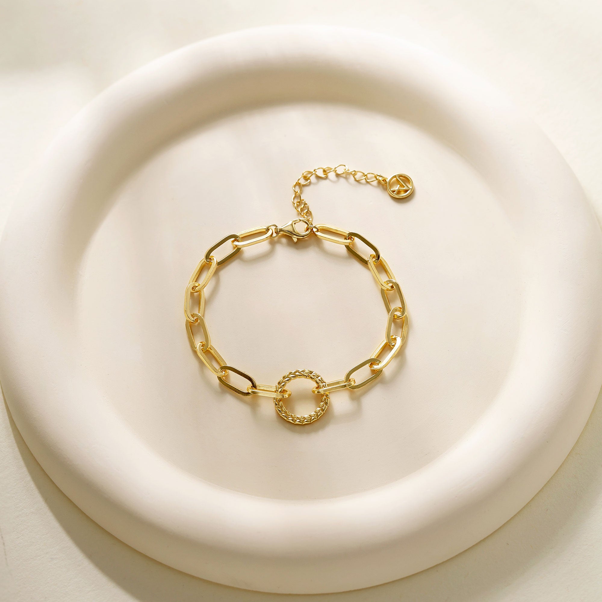 Bracelet chaîne trombone Manna Charm Builder