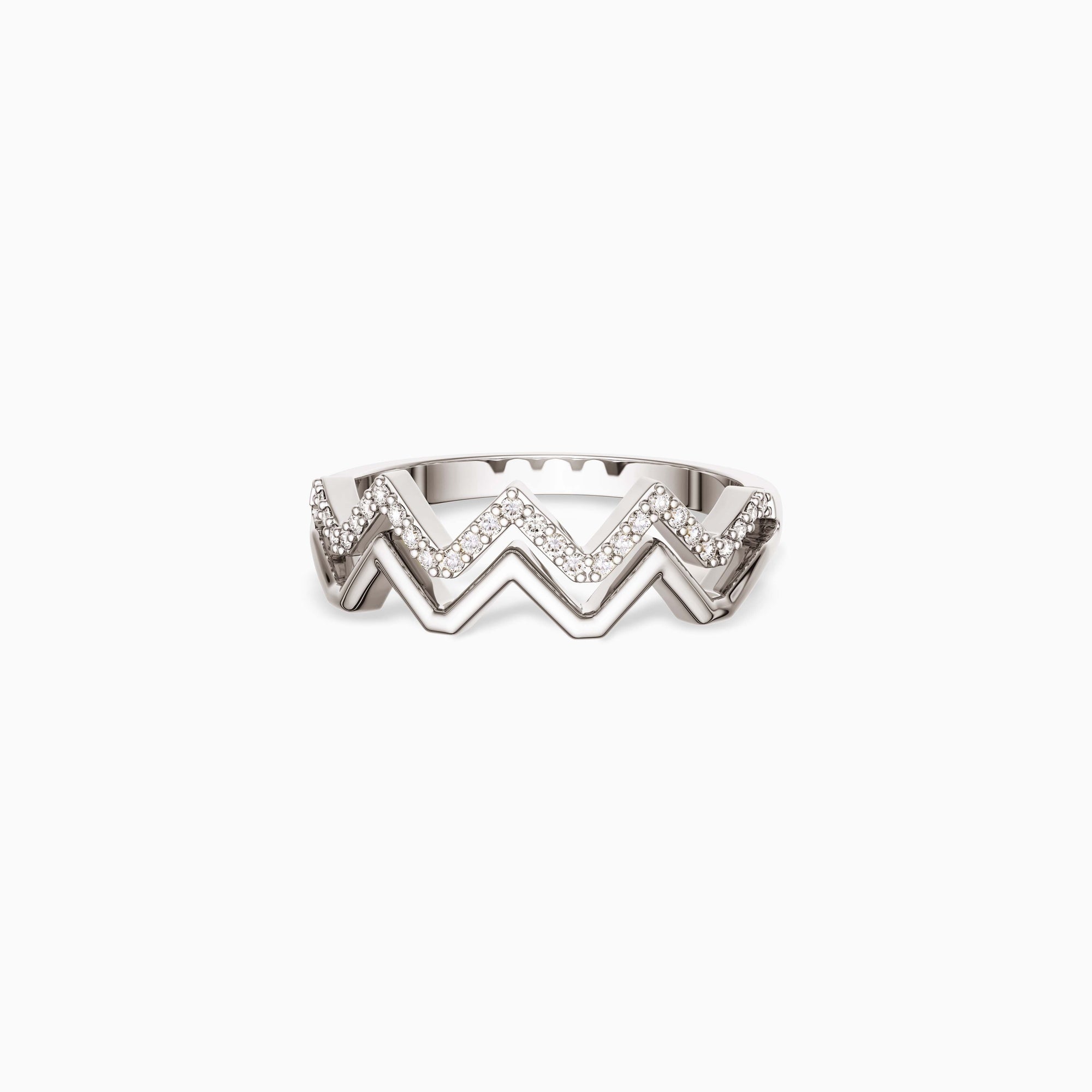Highs And Lows Wave Ring - vanimy