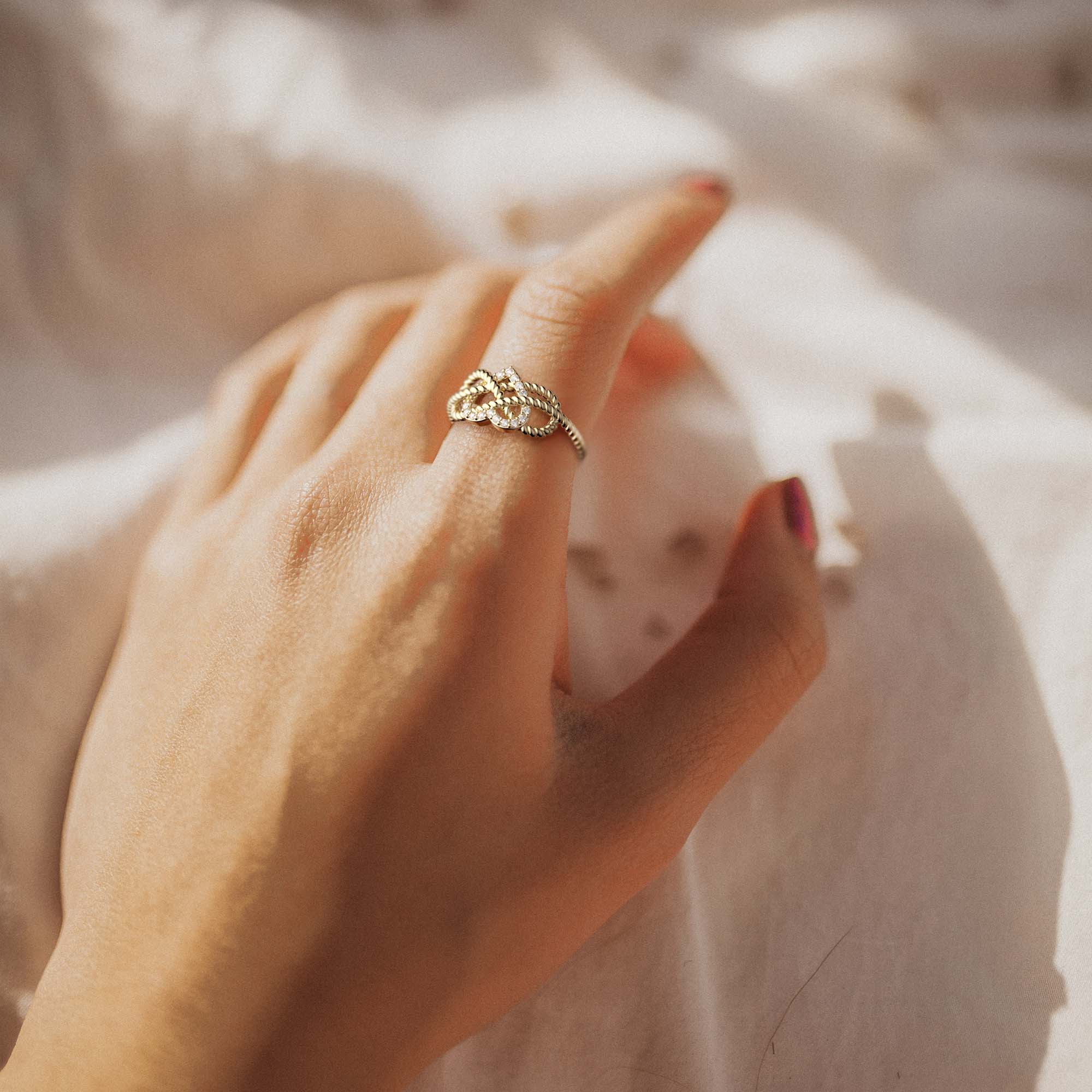 Heart Knot Ring - vanimy