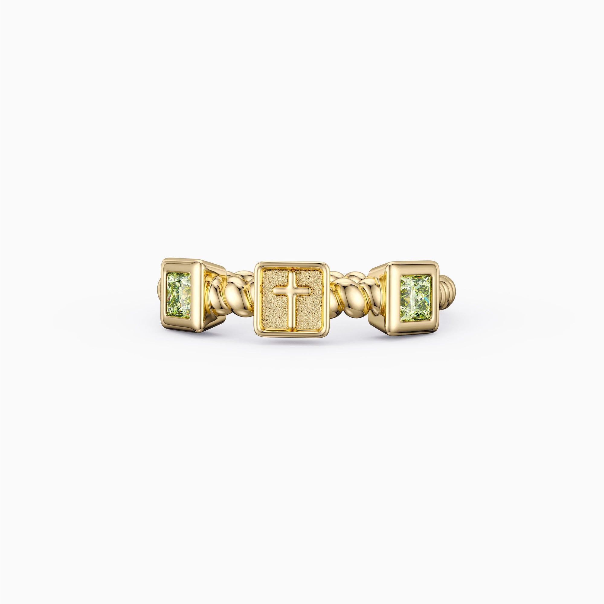 Cross Twine Stackable Ring - vanimy