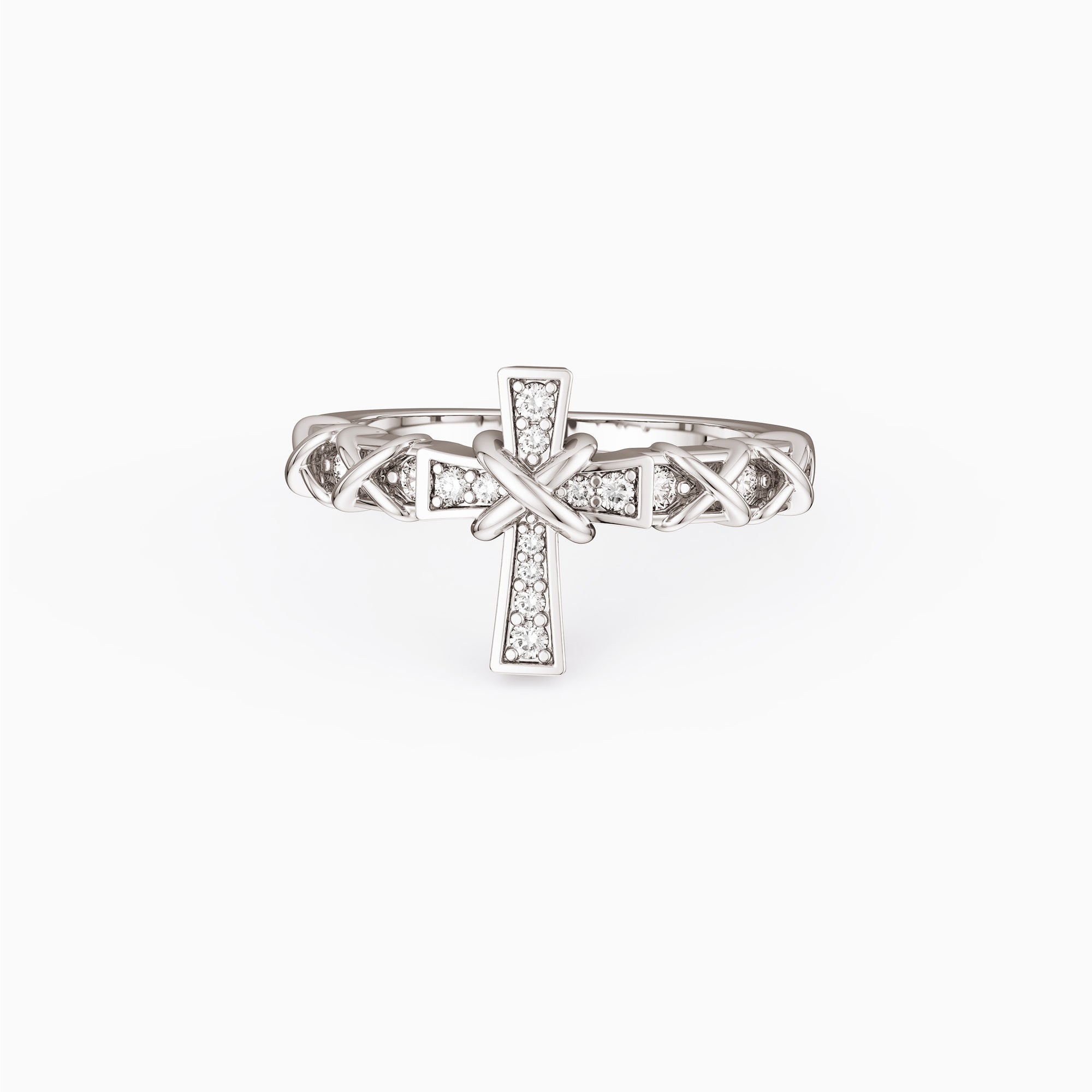 Pavé X Cross Ring - vanimy