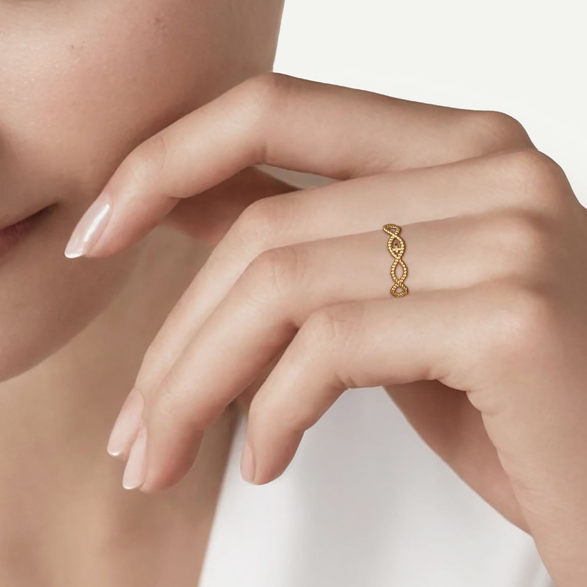 Cord Jesus Fish Ring - vanimy