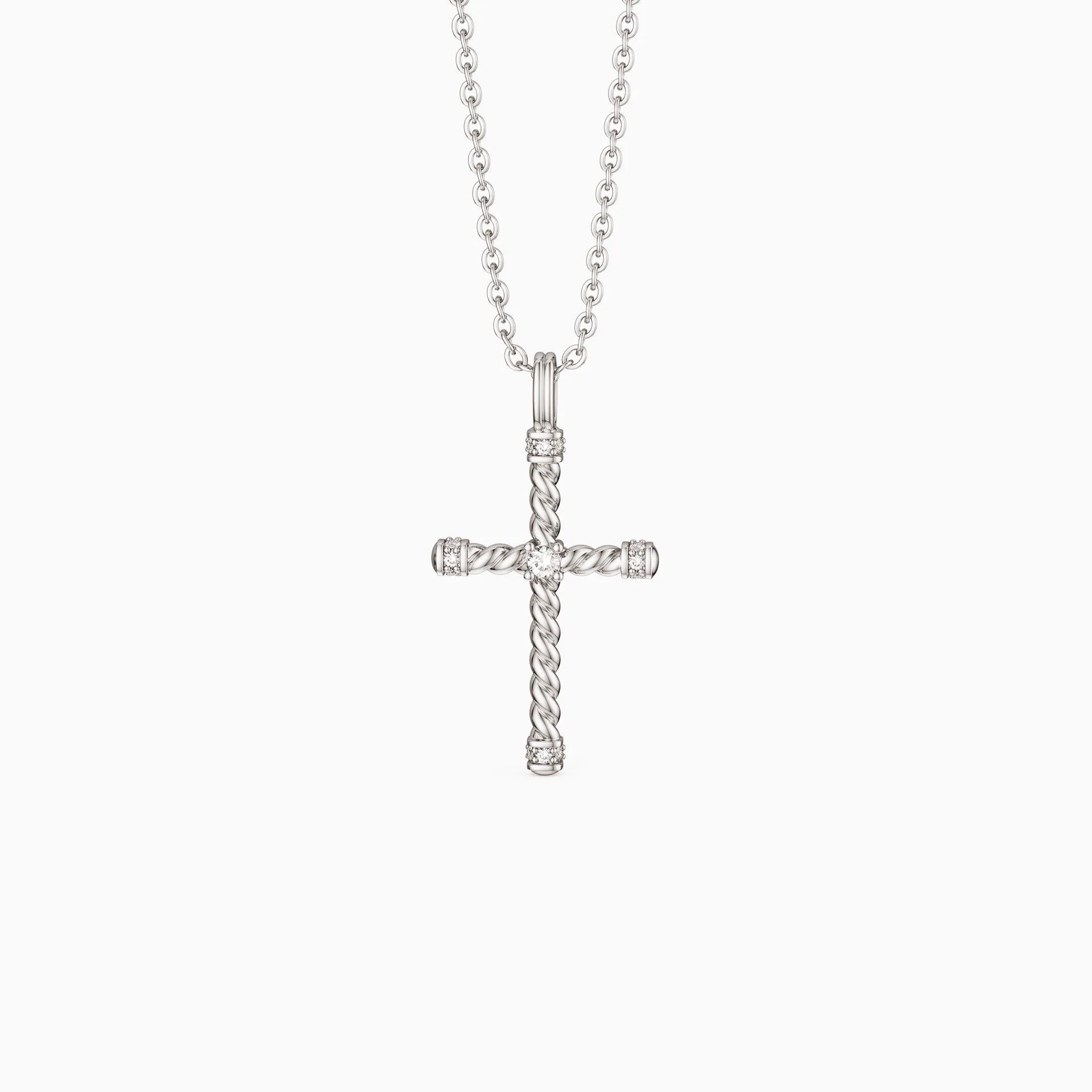 Zircon Cross Necklace - vanimy