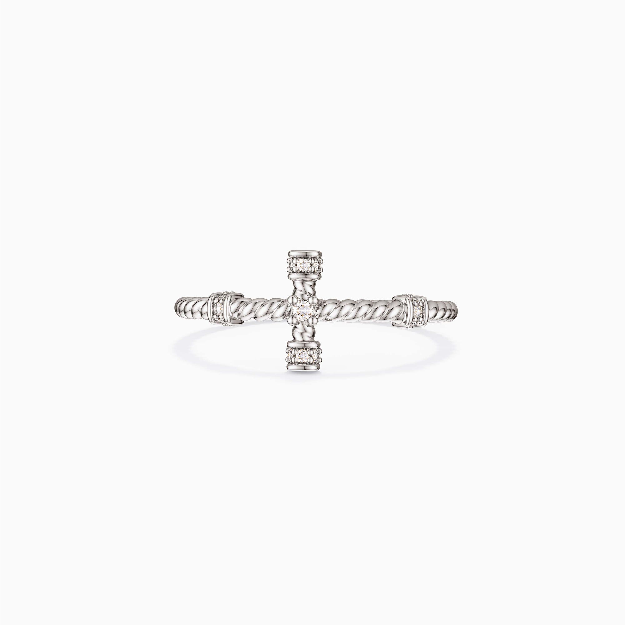 Zircon Cross Stack Ring - vanimy