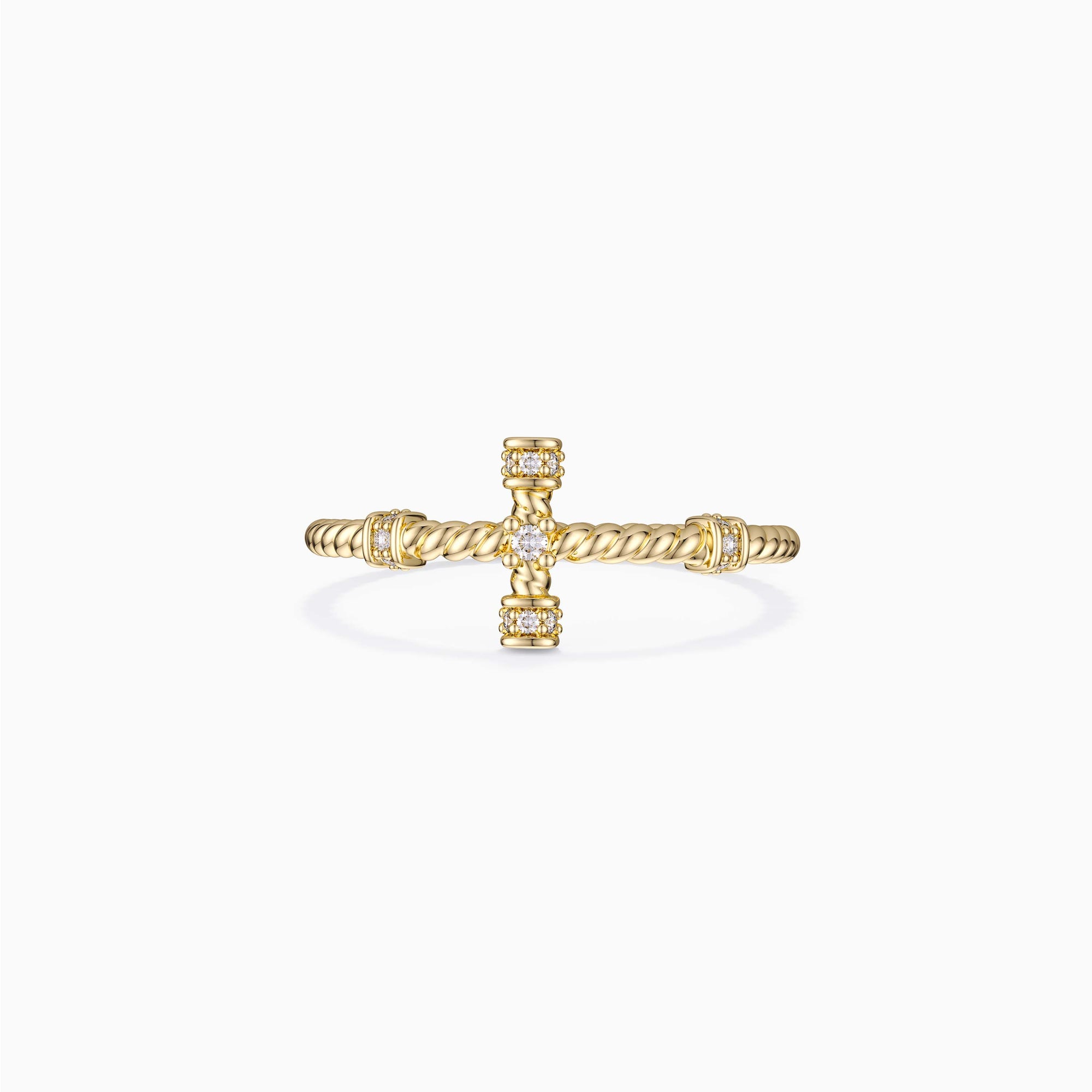 Zircon Cross Stack Ring - vanimy
