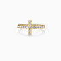 Pavé Cross Stack Ring - vanimy