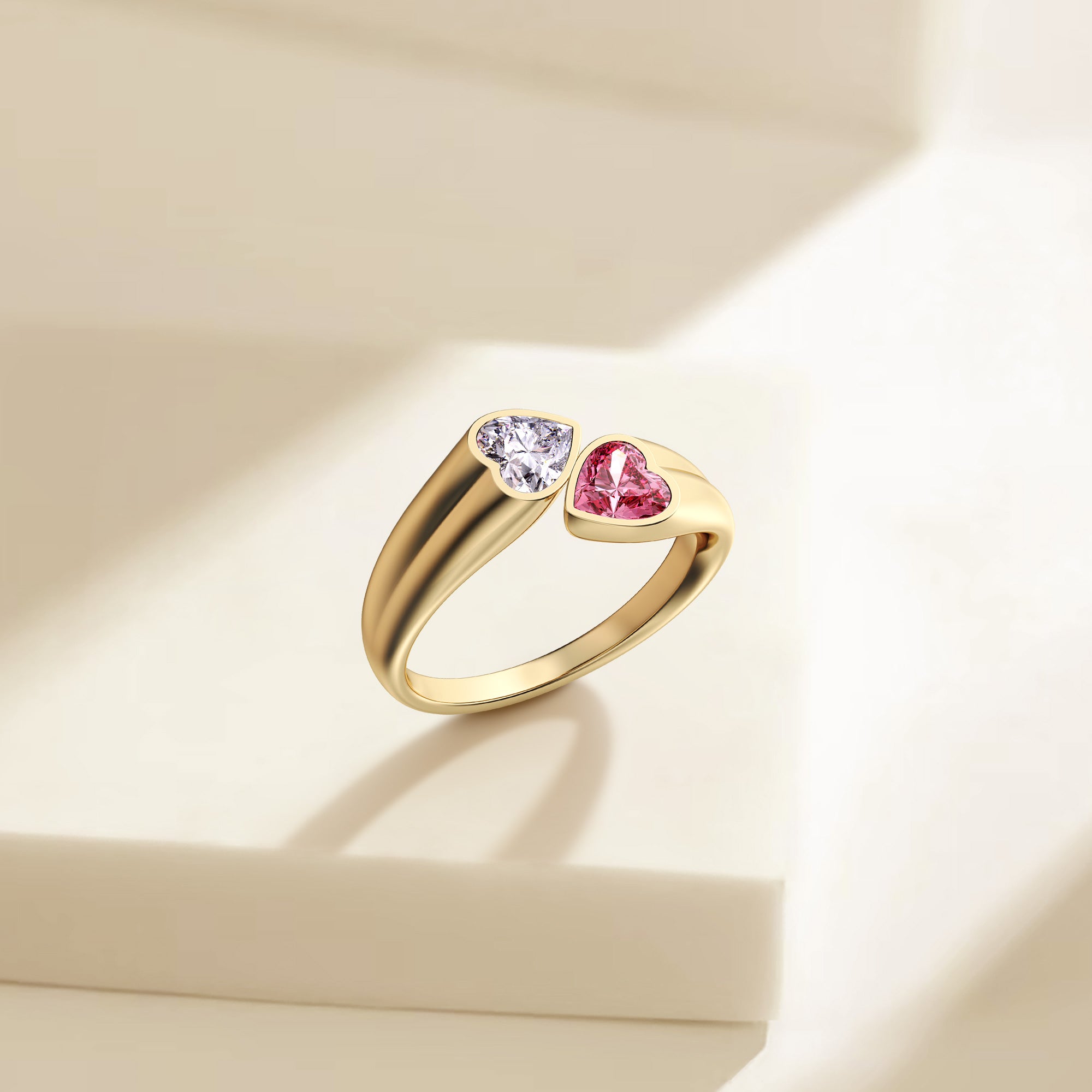 'Hearts As One' Toi Et Moi Promise Ring - vanimy