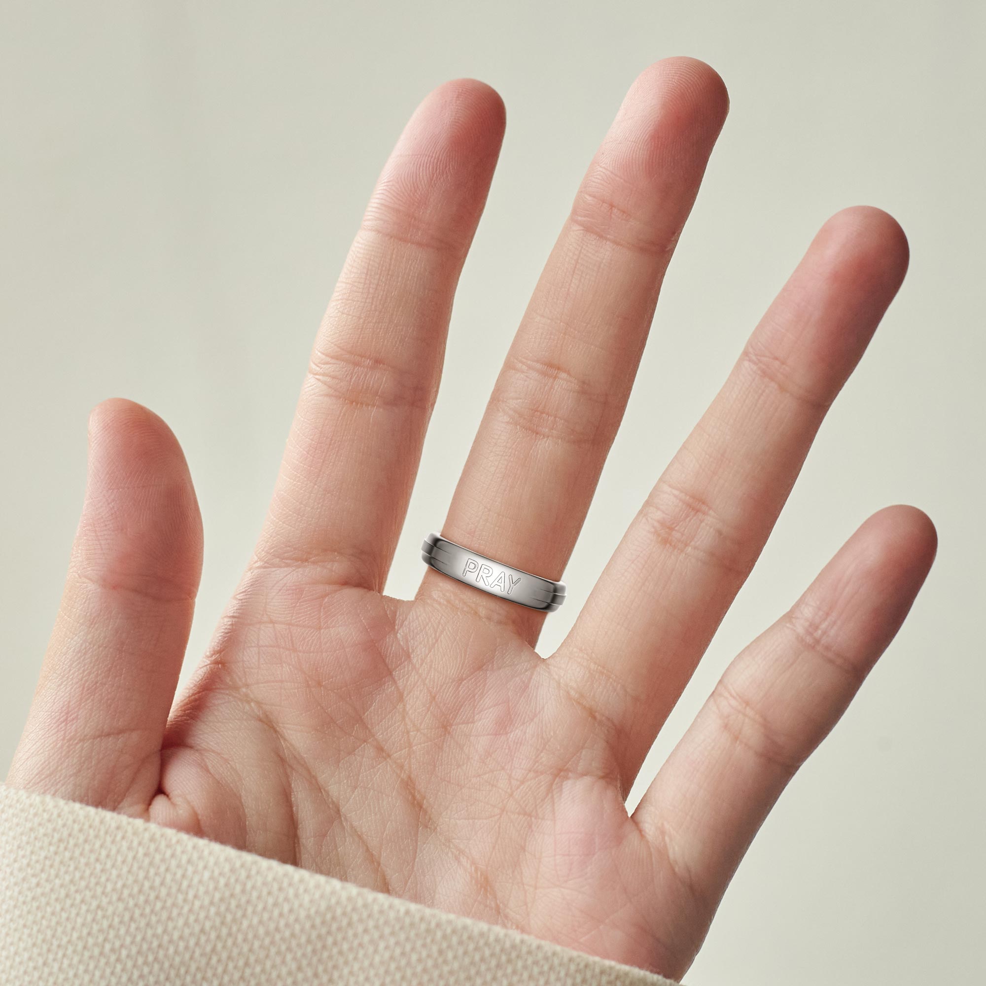 Cross Pray Bands Ring - vanimy