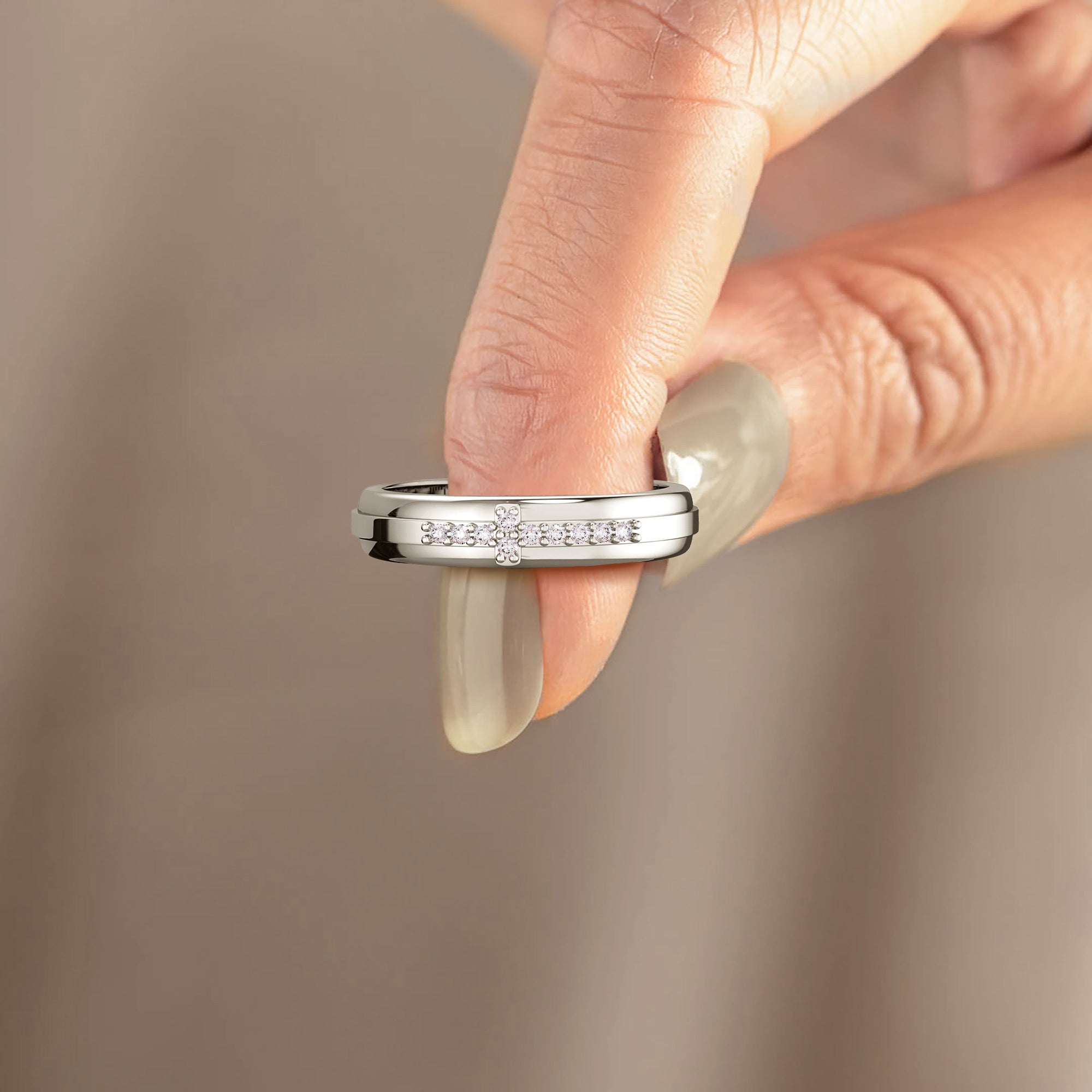 Cross Pray Bands Ring - vanimy