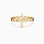 Divine Harmony Ichthys Cross Faith Protection Statement Ring - vanimy
