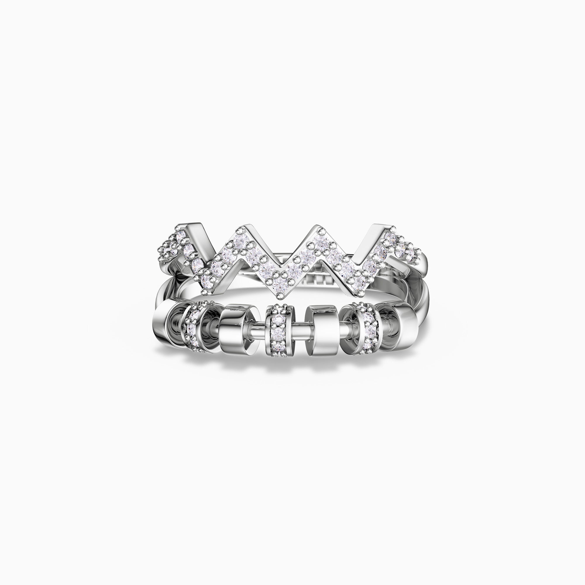 Highs and Lows Serenity Spinner Fidget Ring - vanimy