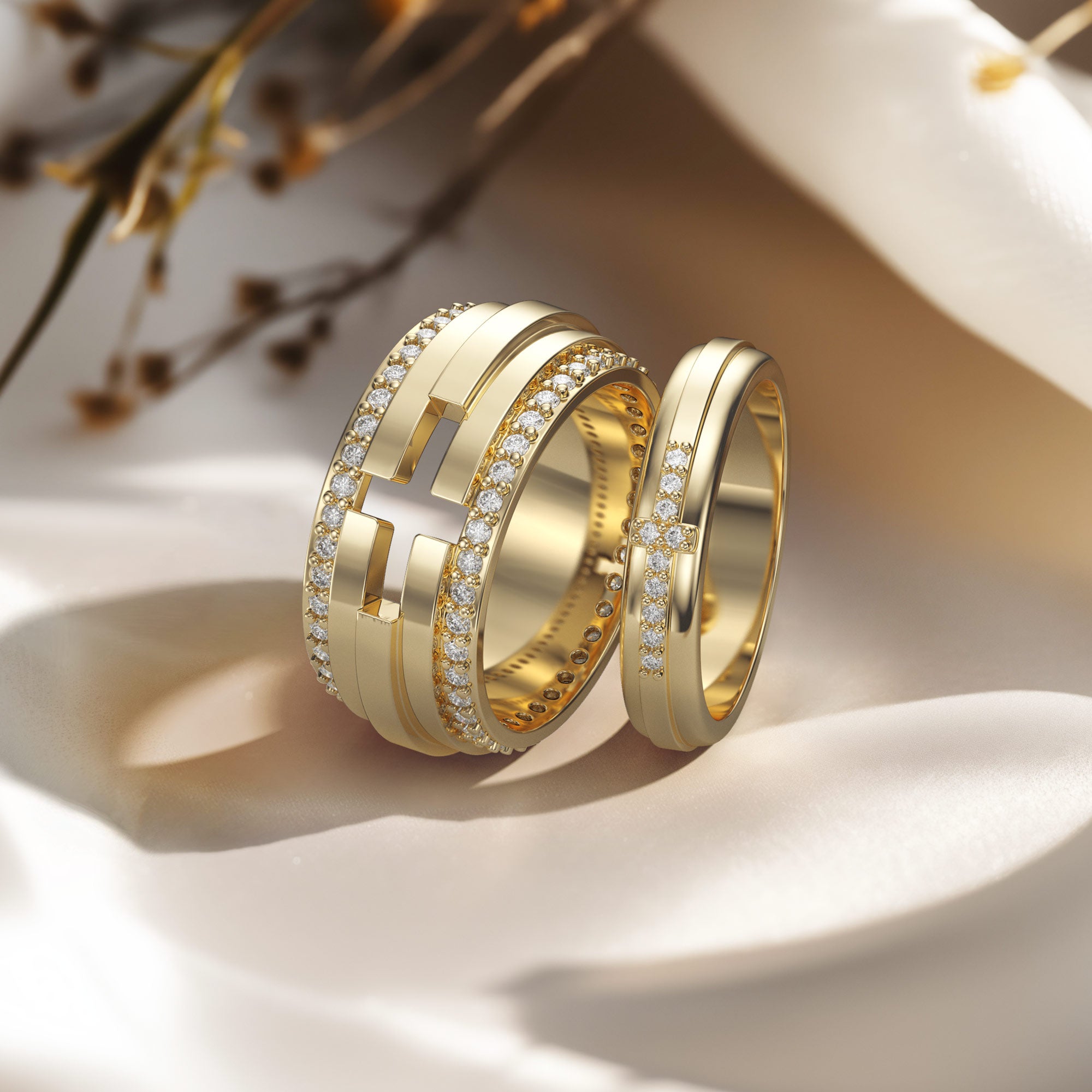 Cross Pray Bands Ring - vanimy