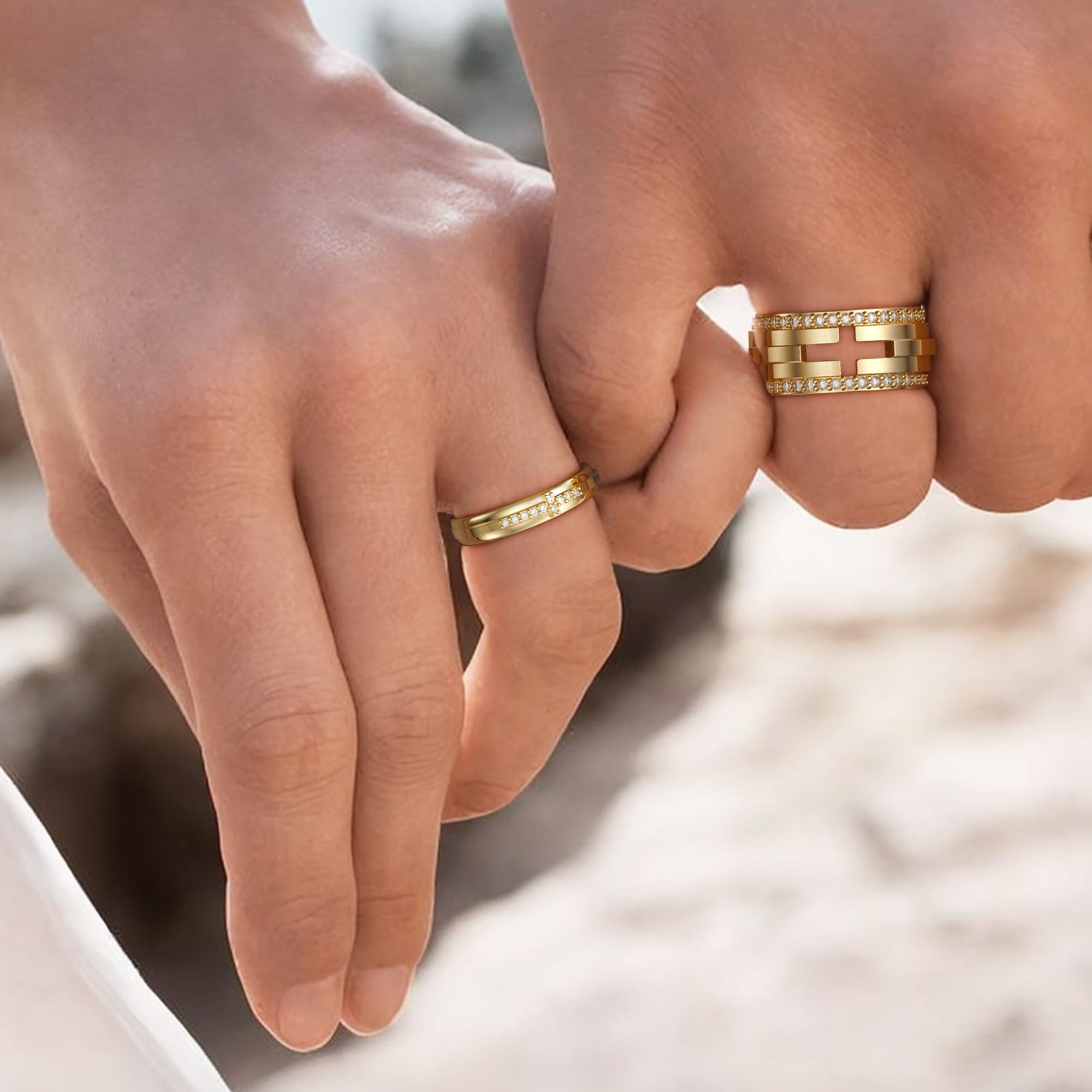 Cross Pray Bands Ring - vanimy