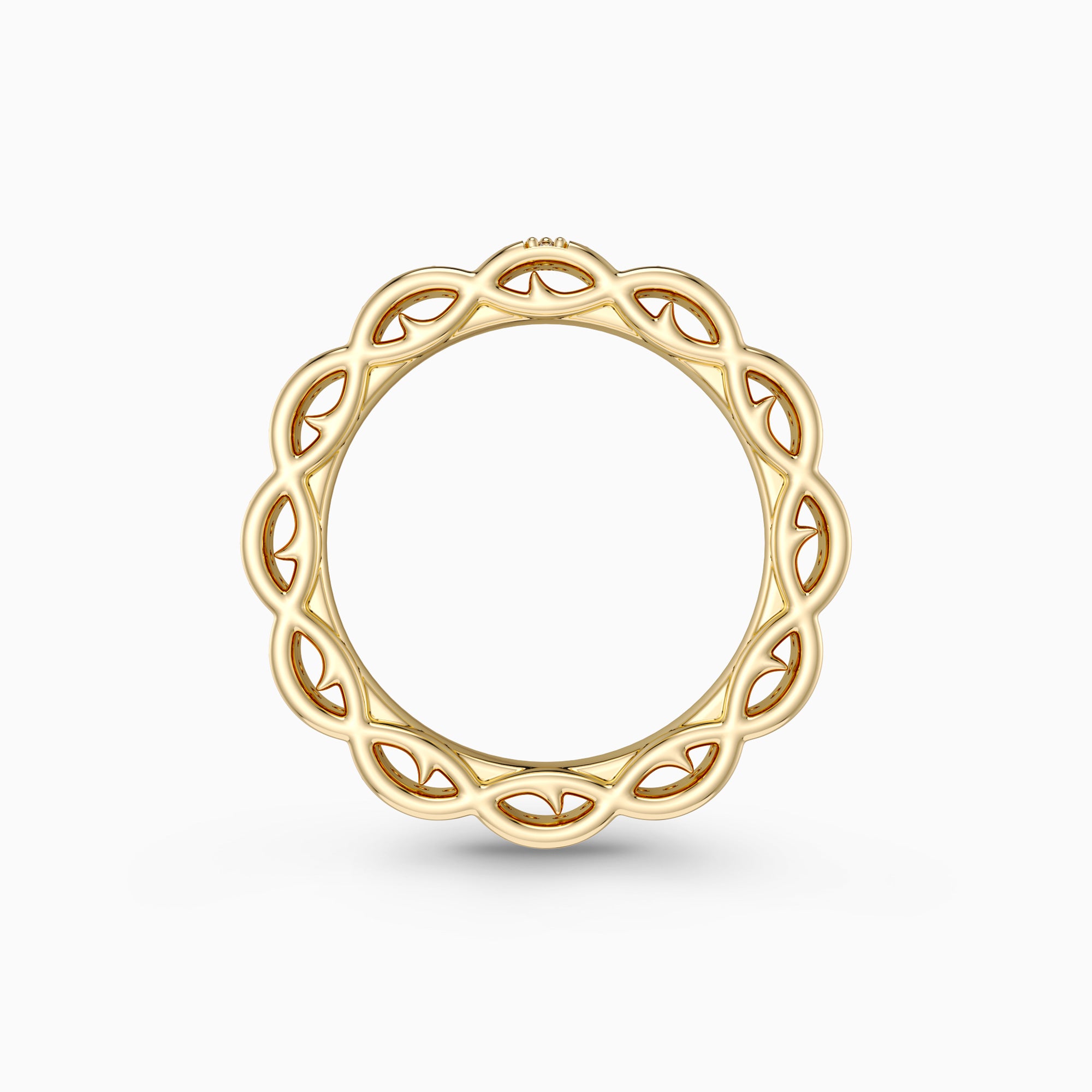 Crown of Thorns Cross Statement Ring - vanimy