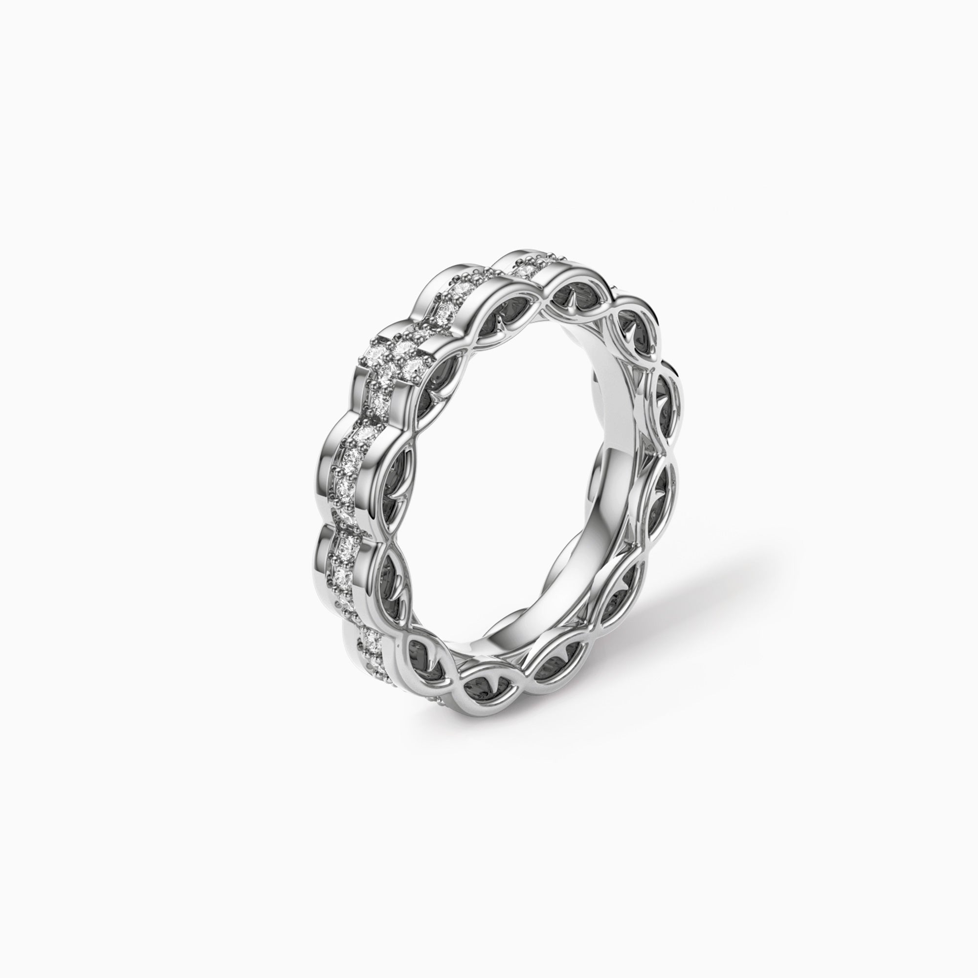 Crown of Thorns Cross Statement Ring - vanimy