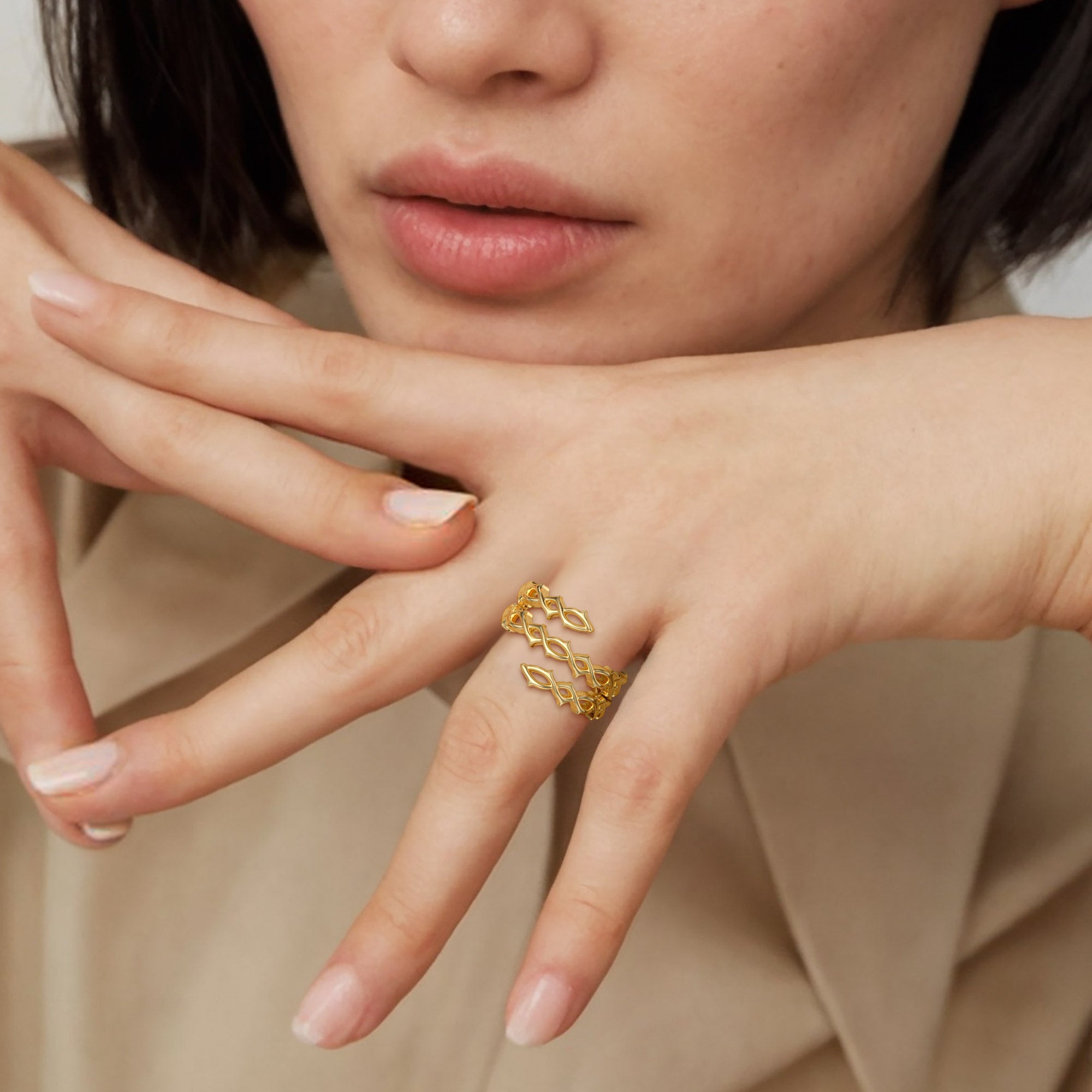 Crown of Thorns Wrap Ring - vanimy