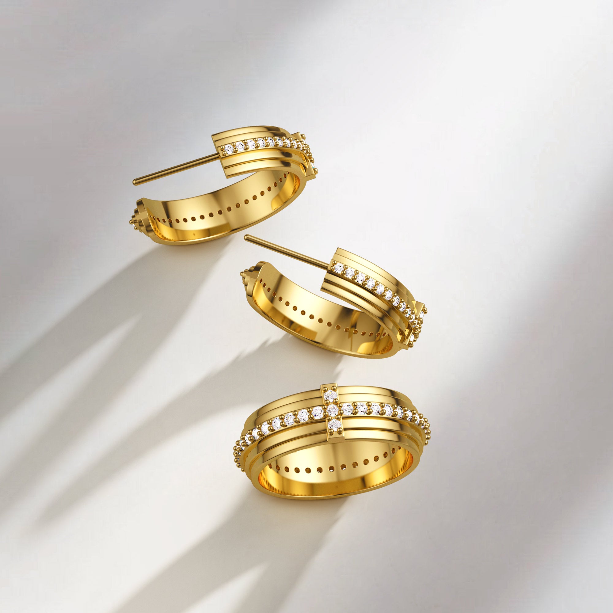 Staircase Cross Ring - vanimy