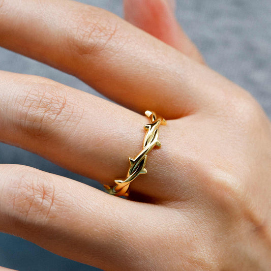 Dornenkronenring aus Sterlingsilber