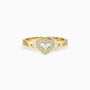 Braided Trinity Heart Ring