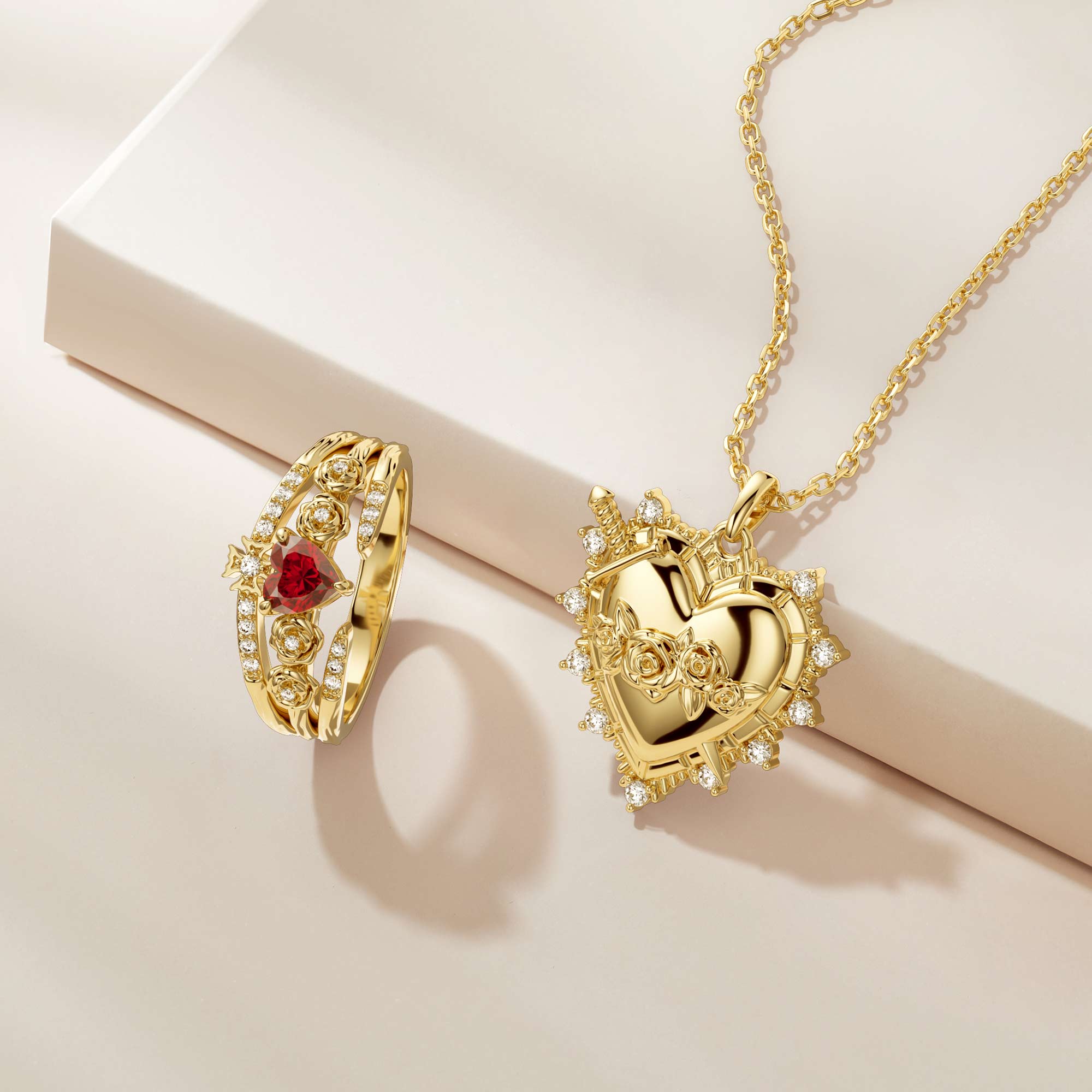 Sacred Heart Bloom Ring