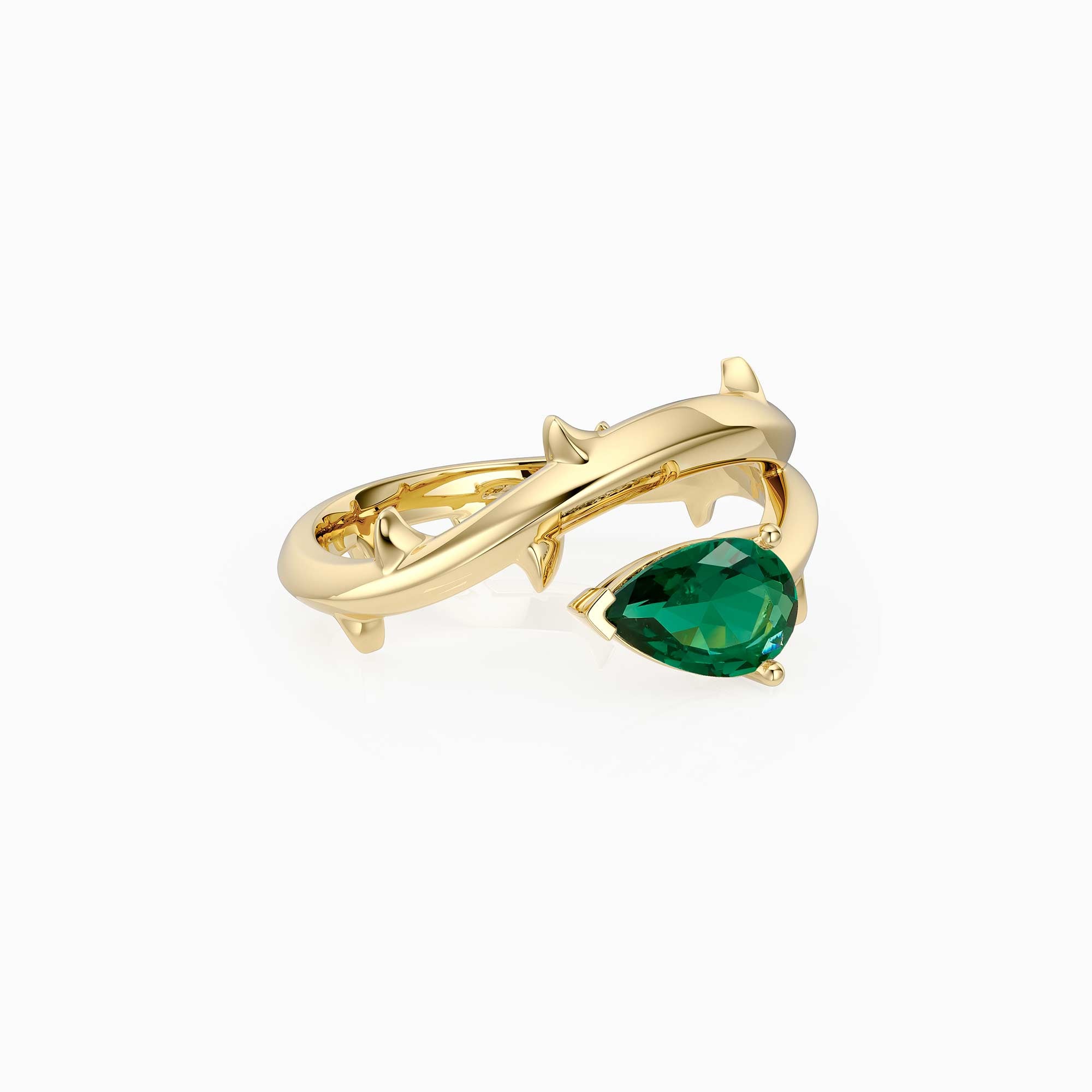Thorns Pear Statement Ring