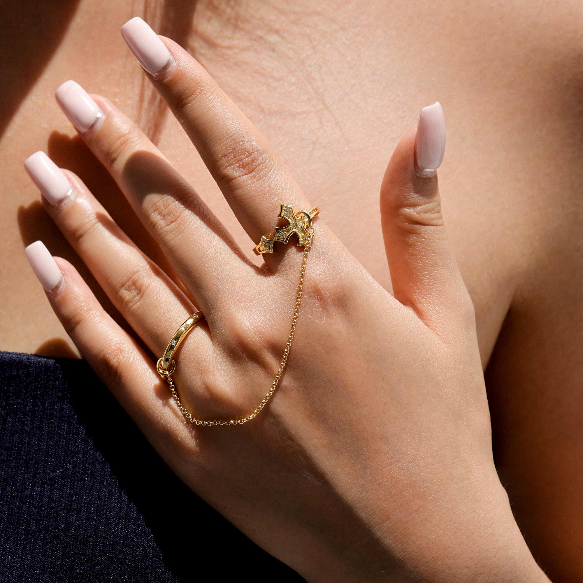 Radiance Within Cross Chain Ring