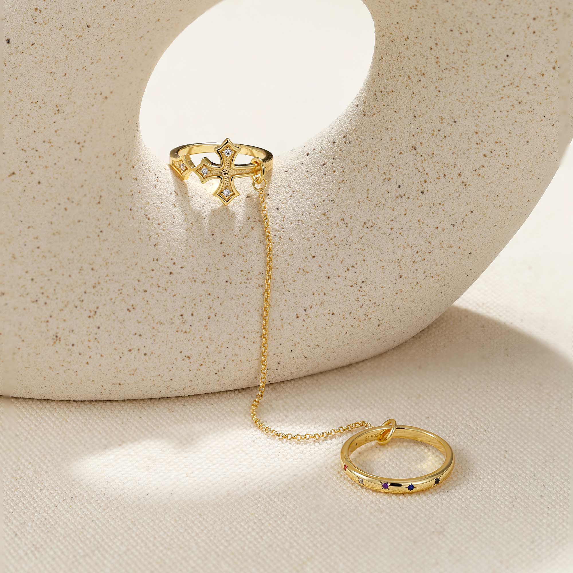 Radiance Within Cross Chain Ring