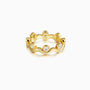Elysian Wave Bezel Set Stacking Ring