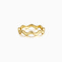 Elysian Wave Stacking Ring