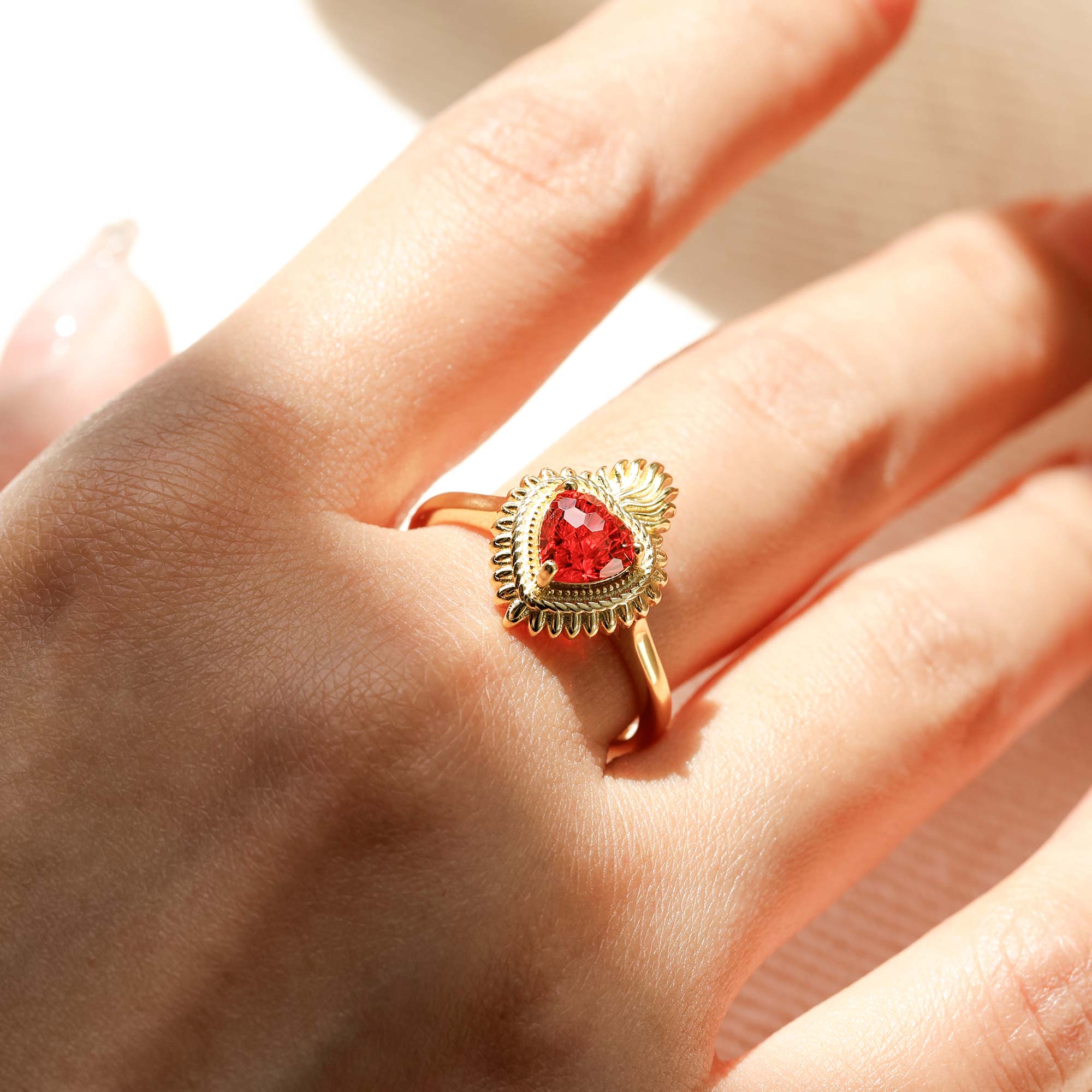 Radiant Heart Ring