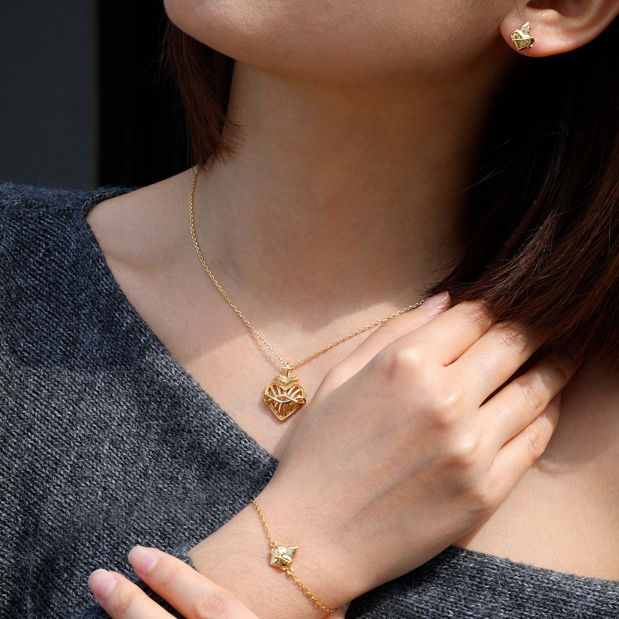Herz-Jesu-Flammen-Armband